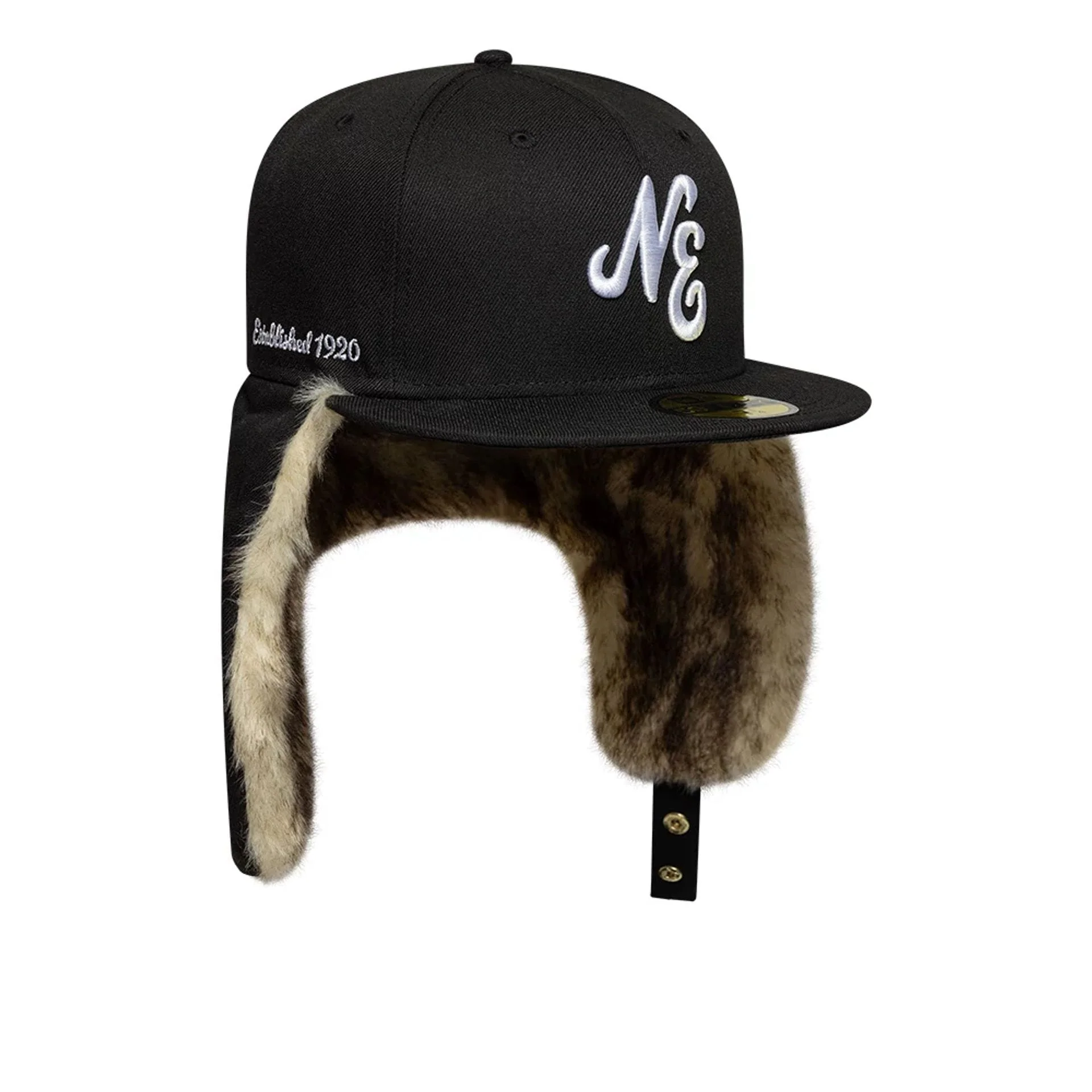New Era Black Dogear 59FIFTY Fitted Cap - Image 2