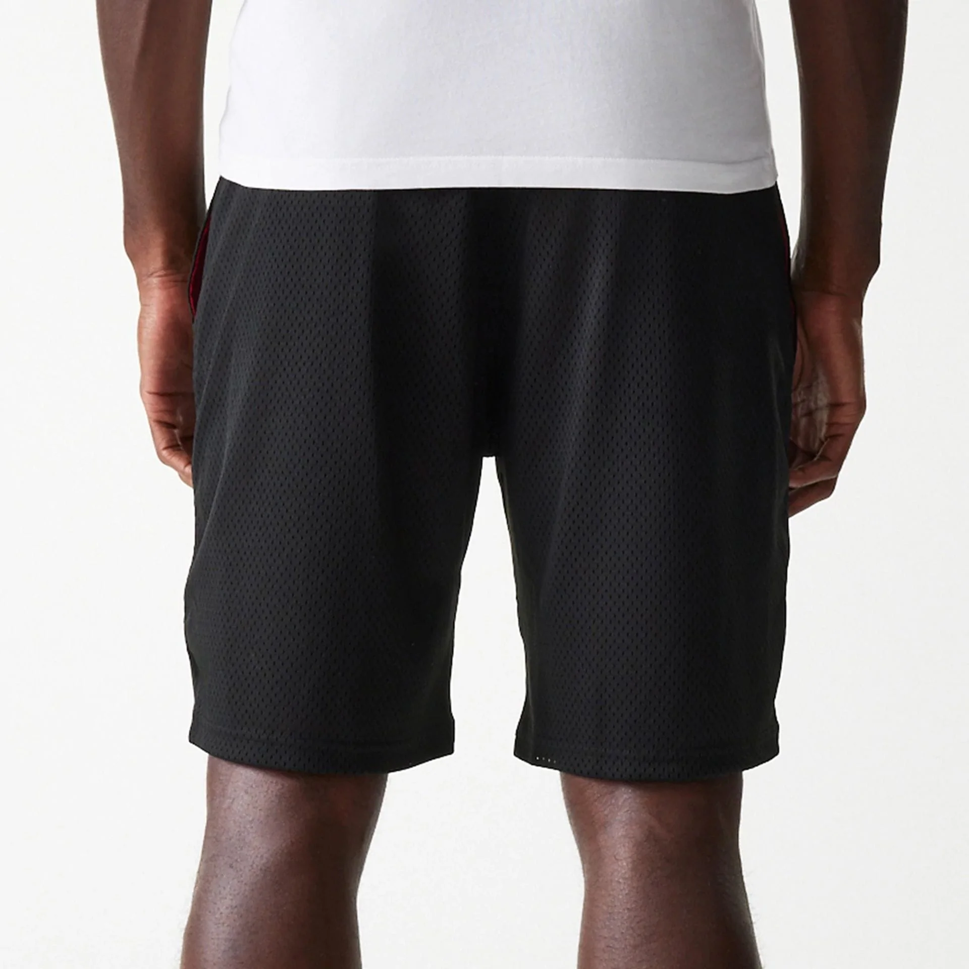 New Era Black Mesh Shorts - Image 7