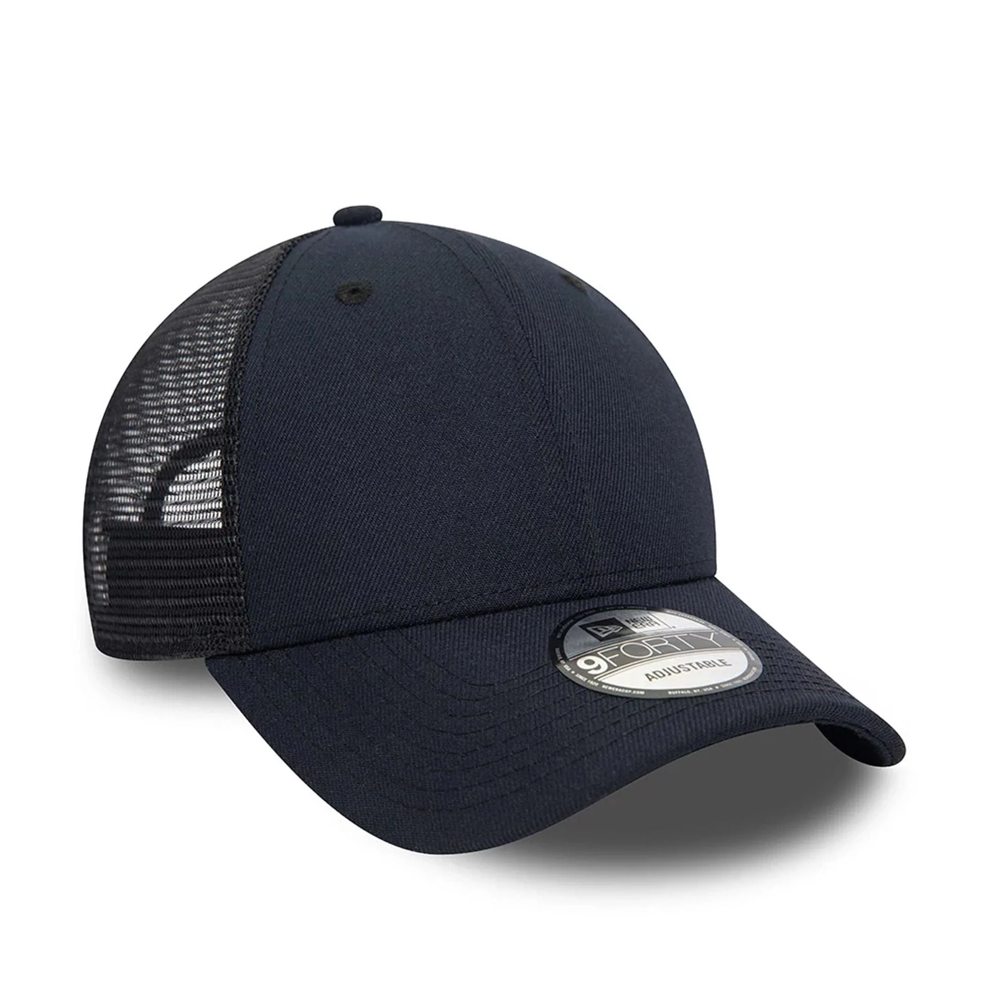 New Era Blank Navy 9FORTY Trucker Cap - Image 3