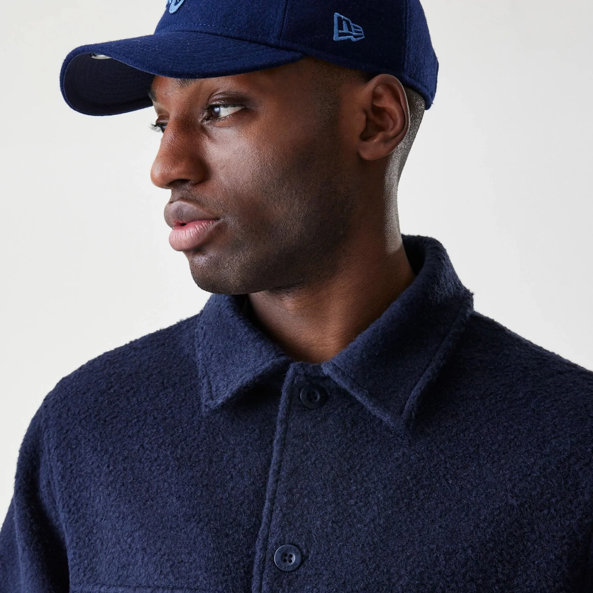 New Era Borg Navy Shacket - Image 4