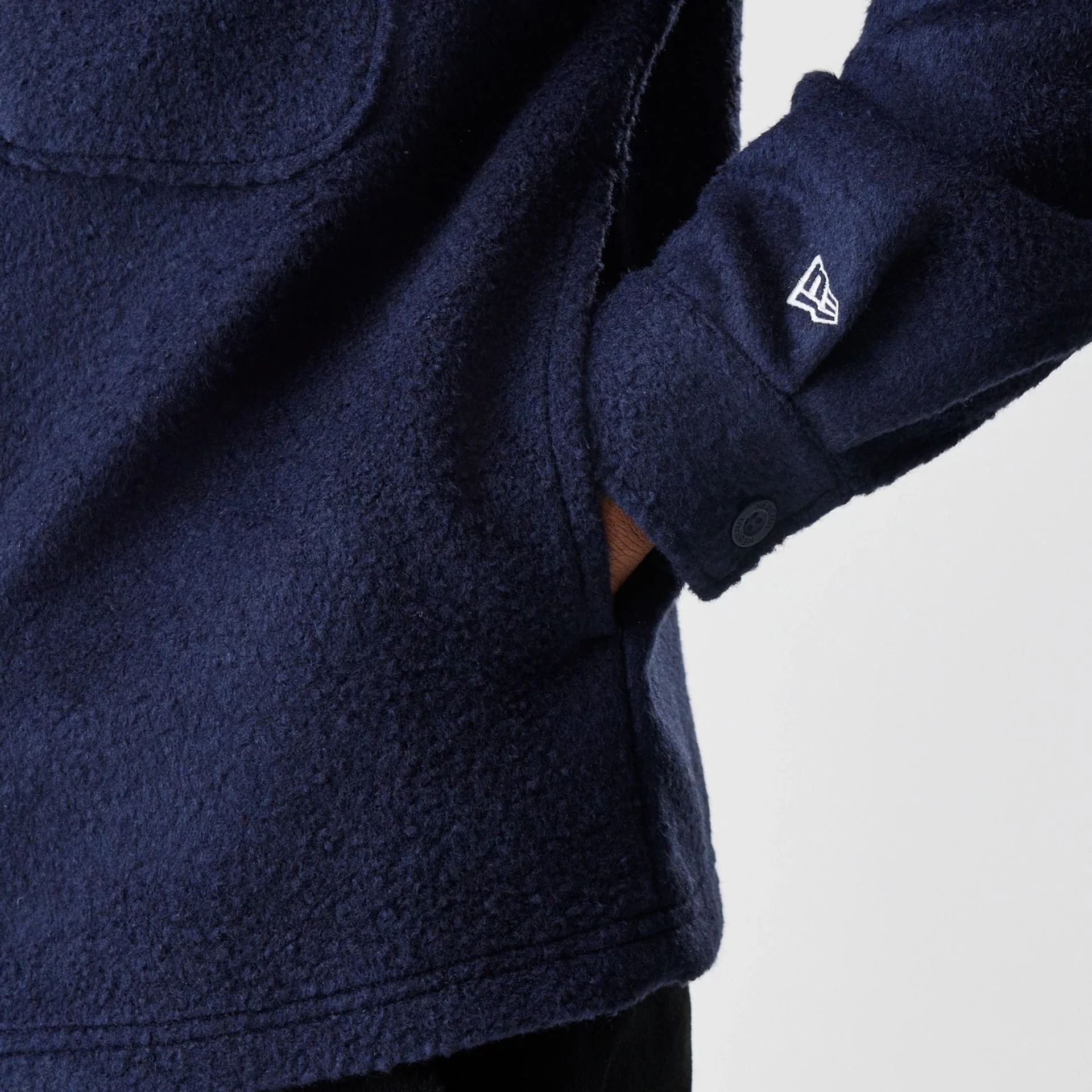 New Era Borg Navy Shacket - Image 5