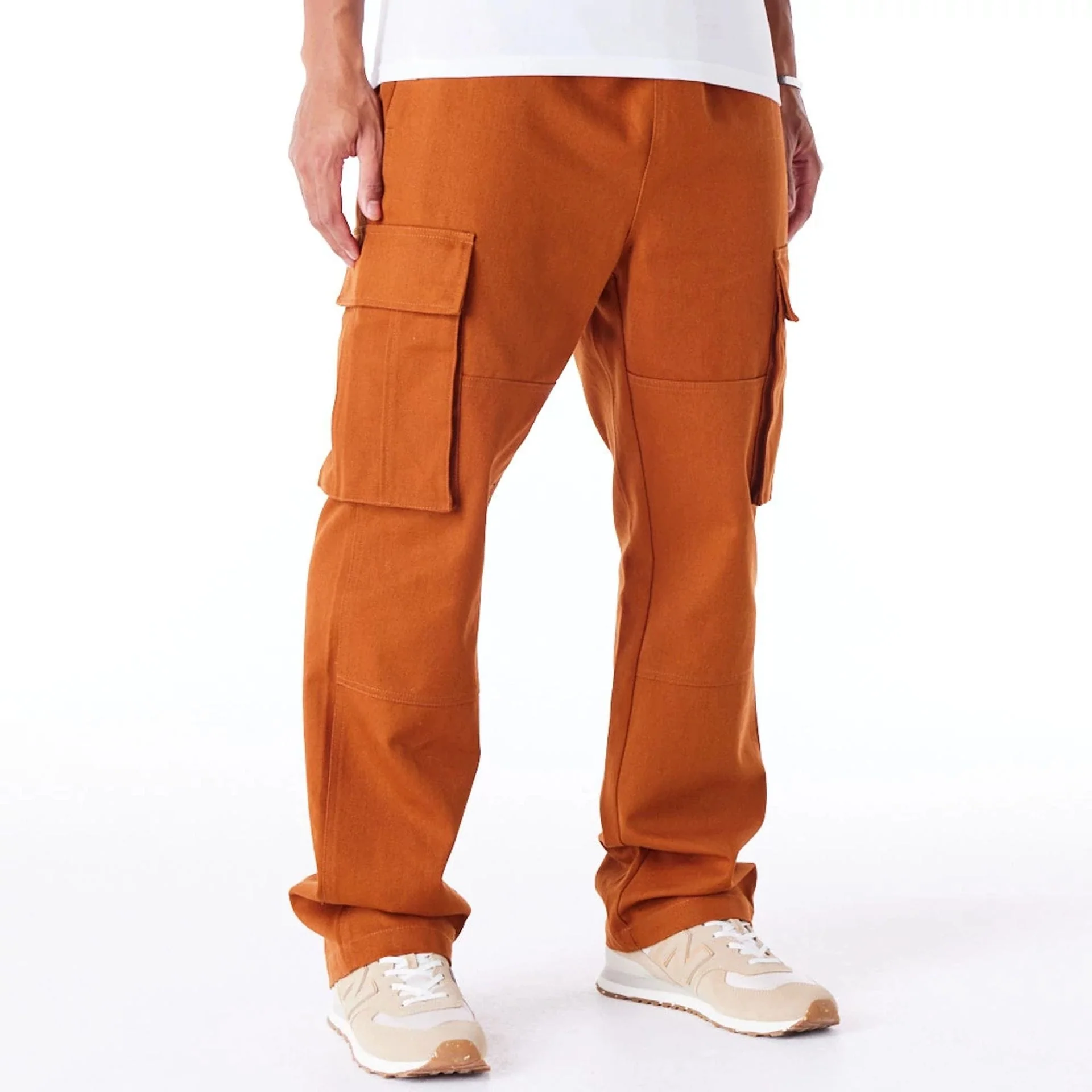 New Era Brown Cargo Trousers - Image 10