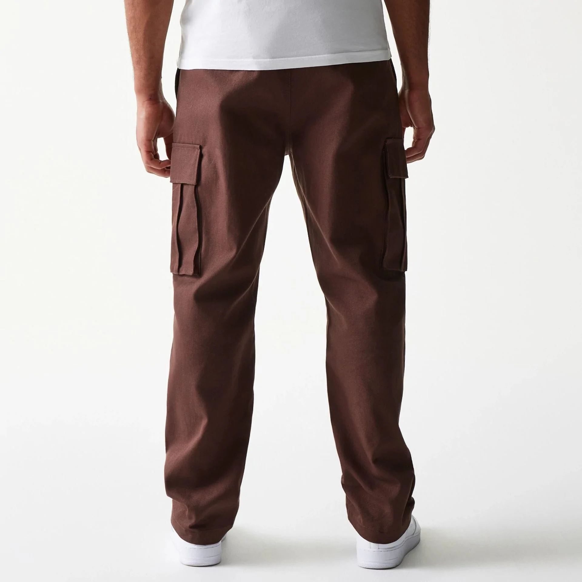 New Era Brown Straight Leg Cargo Joggers - Image 2
