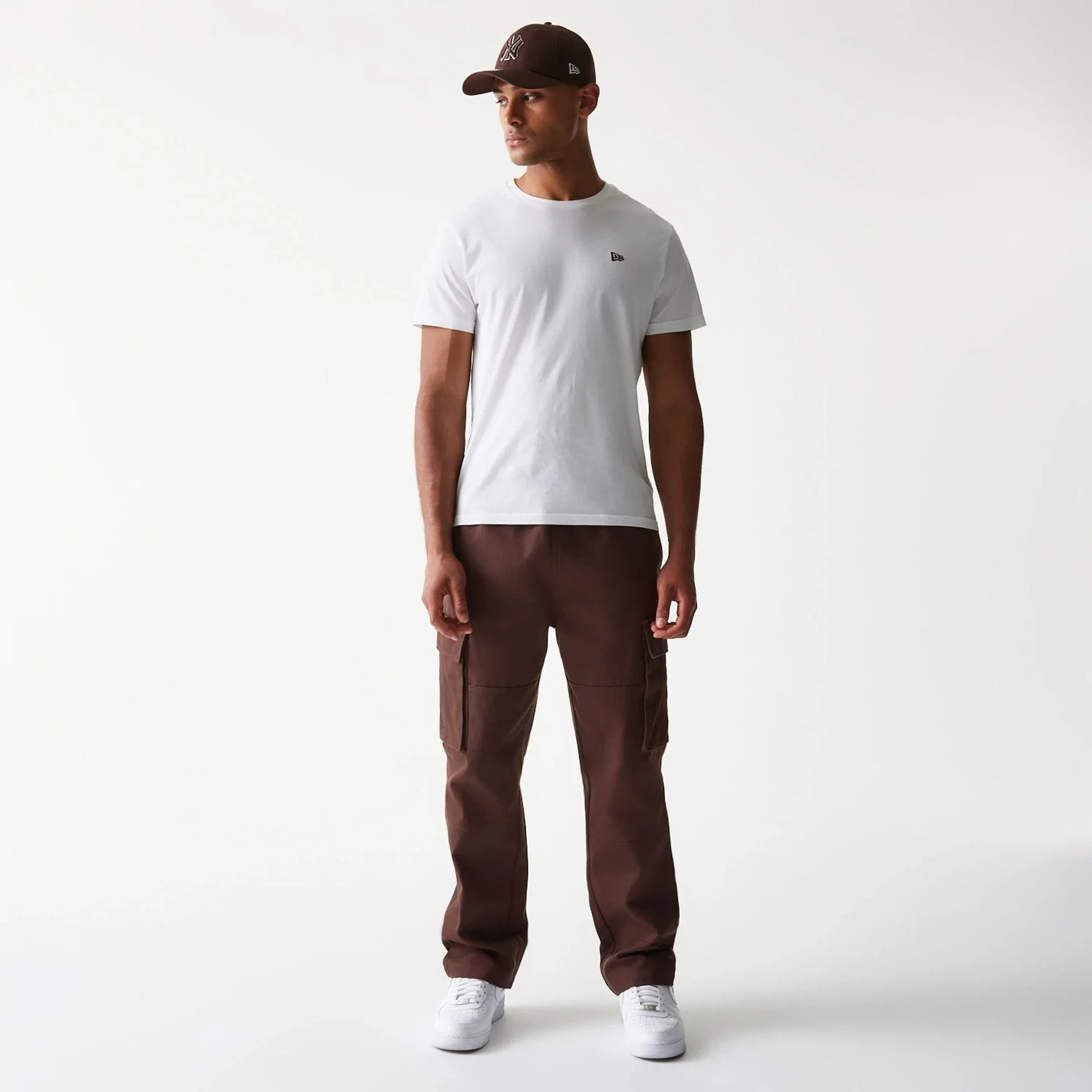 New Era Brown Straight Leg Cargo Joggers - Image 5