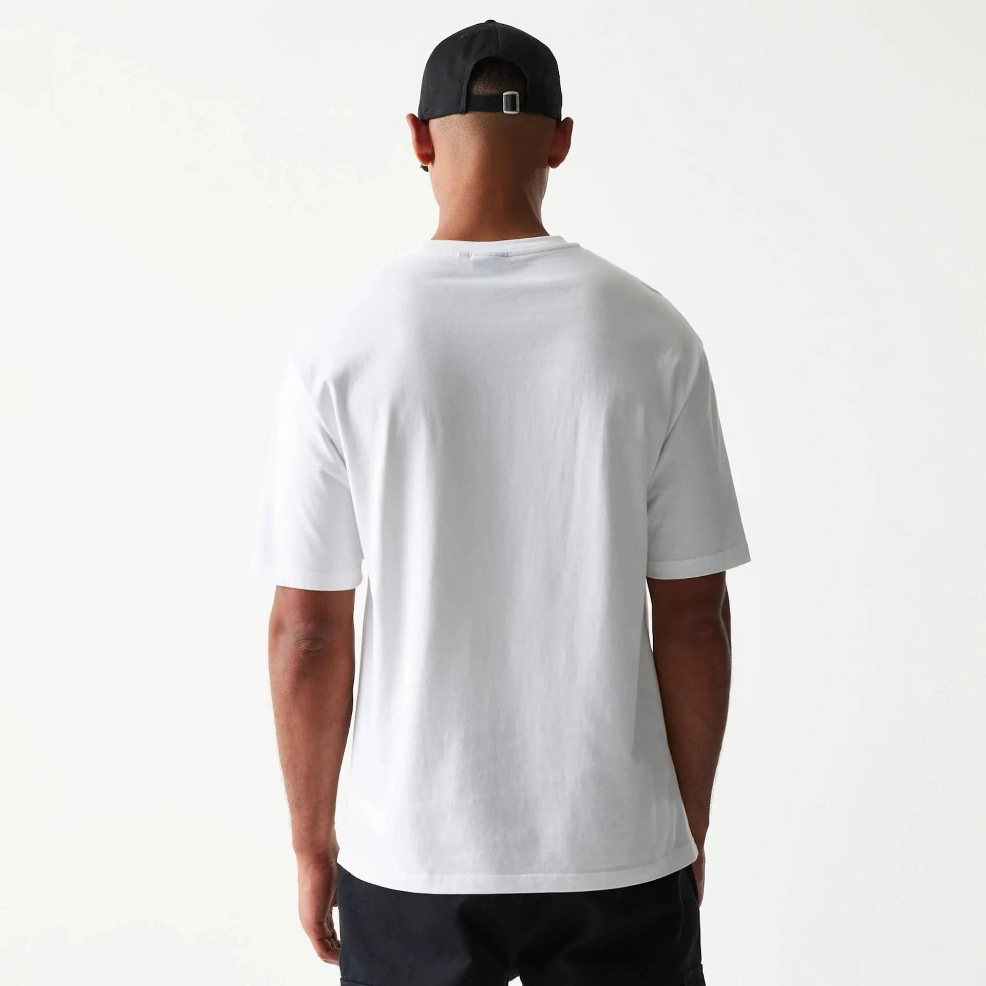 New Era Burger Food Graphic White Oversized T-Shirt - Image 2