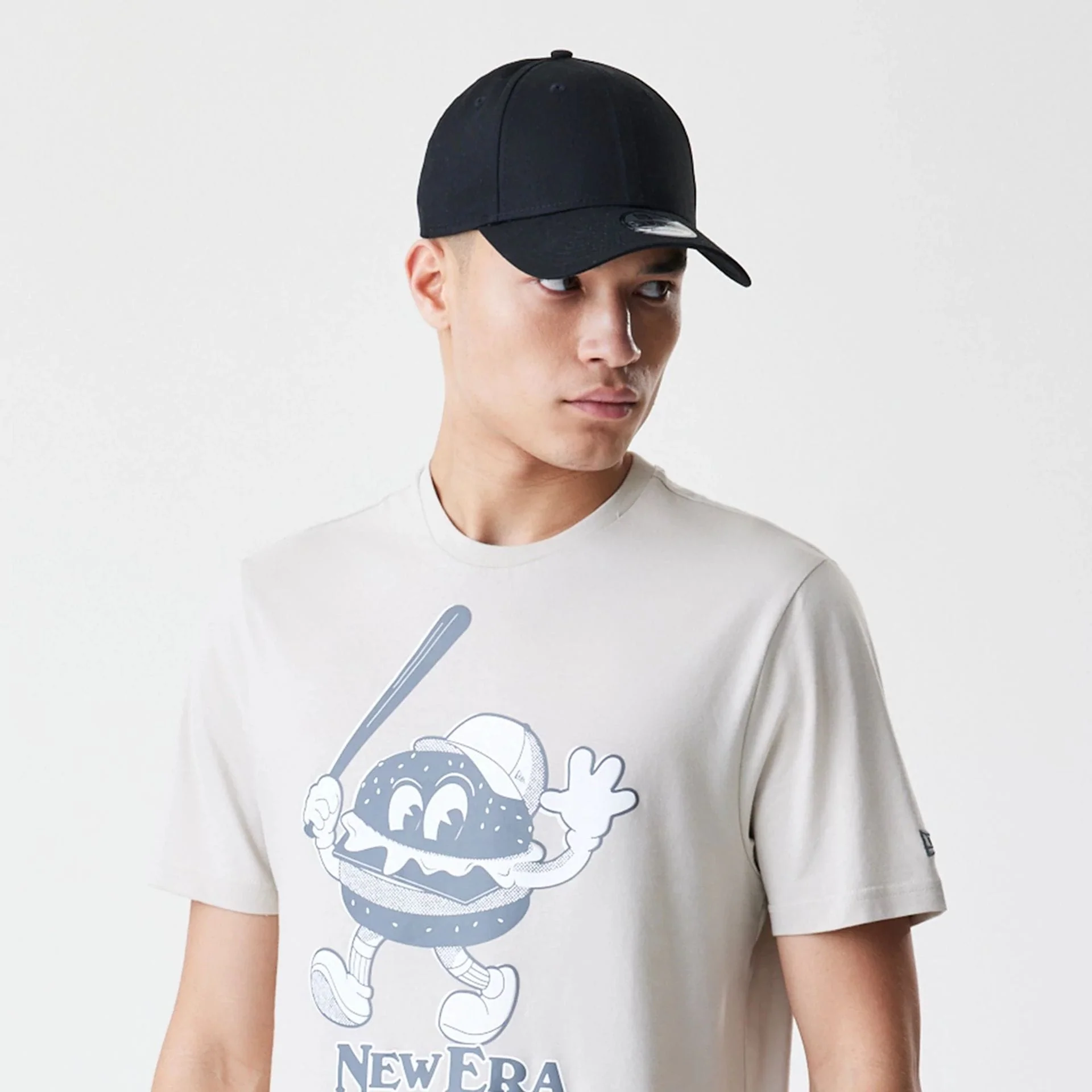 New Era Burger Graphic Cream T-Shirt - Image 6