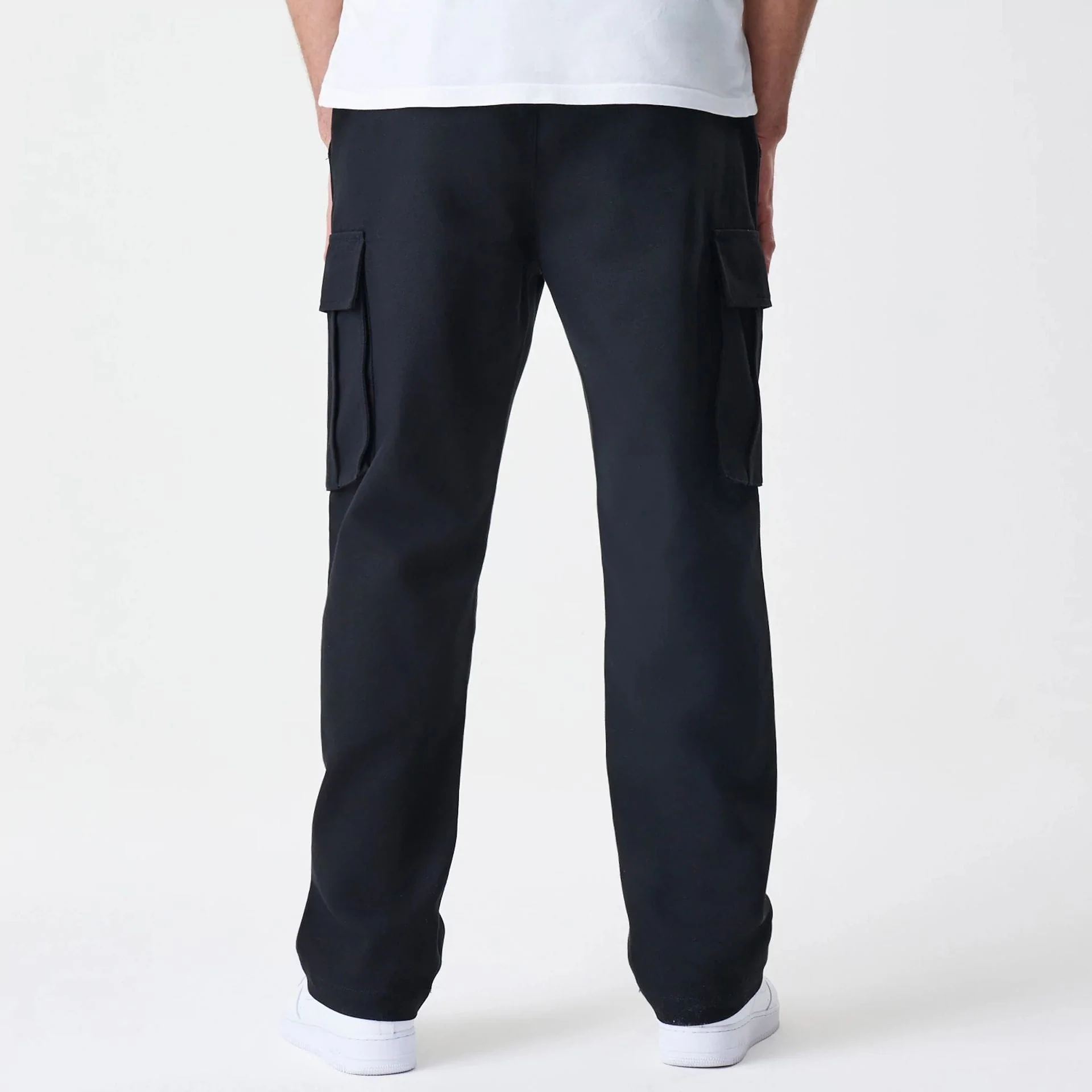 New Era Cargo Black Straight Leg Trousers - Image 2