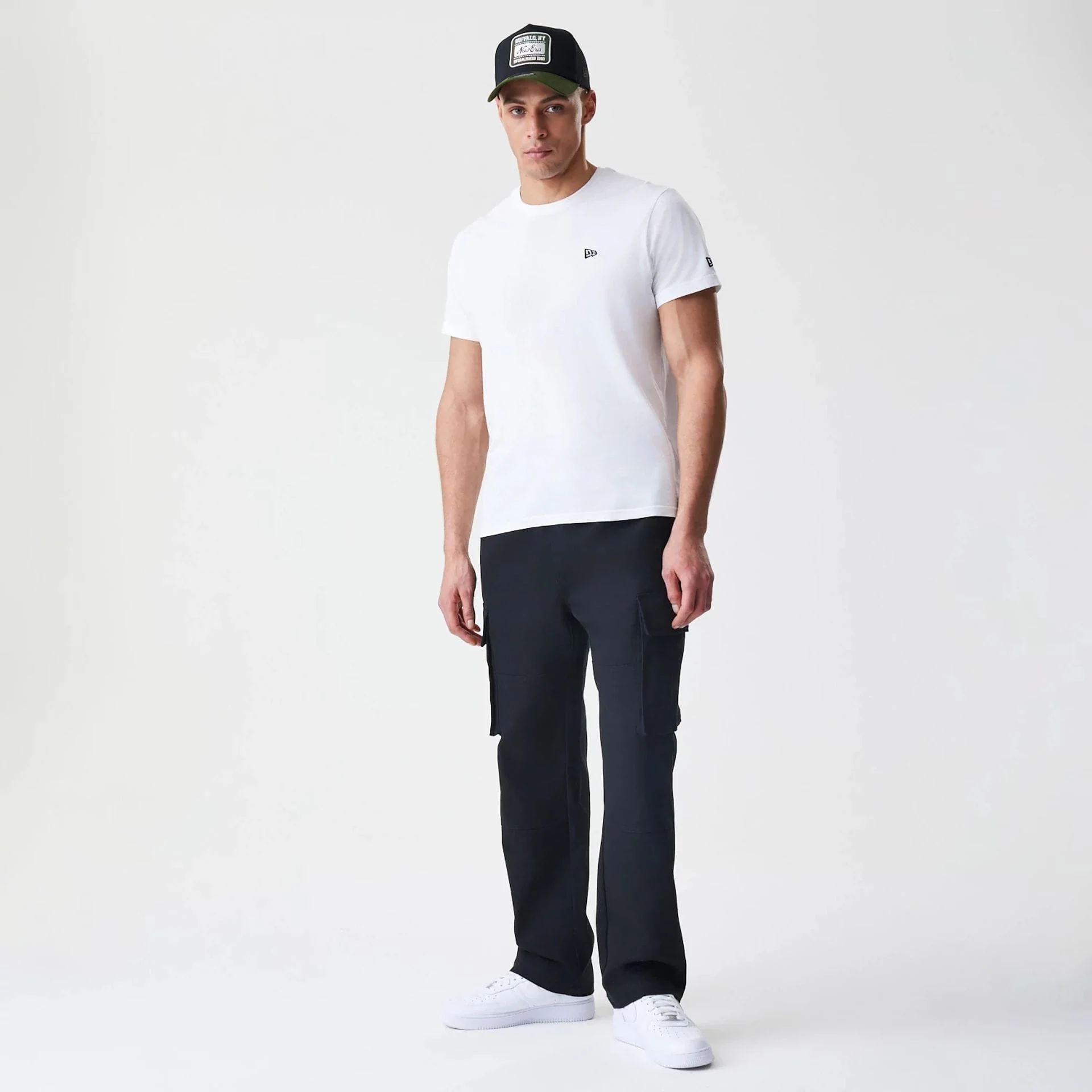 New Era Cargo Black Straight Leg Trousers - Image 8