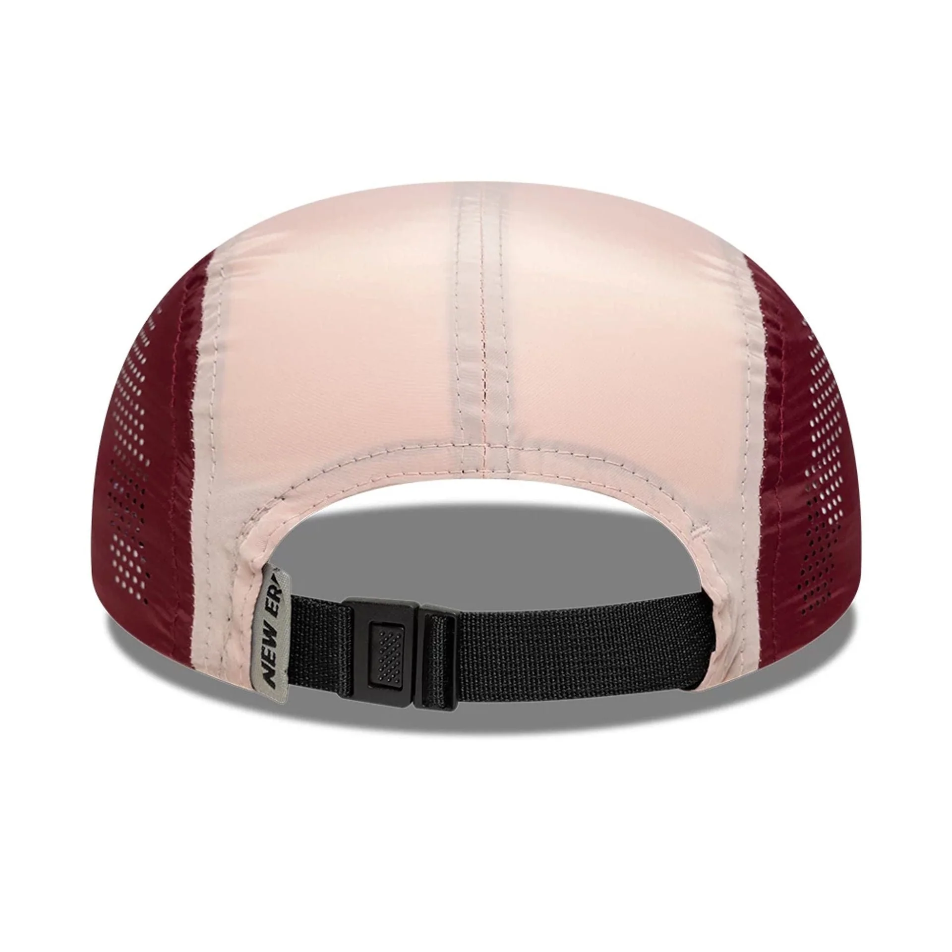 New Era Colour Block Dark Red Runner Adjustable Cap - Image 4