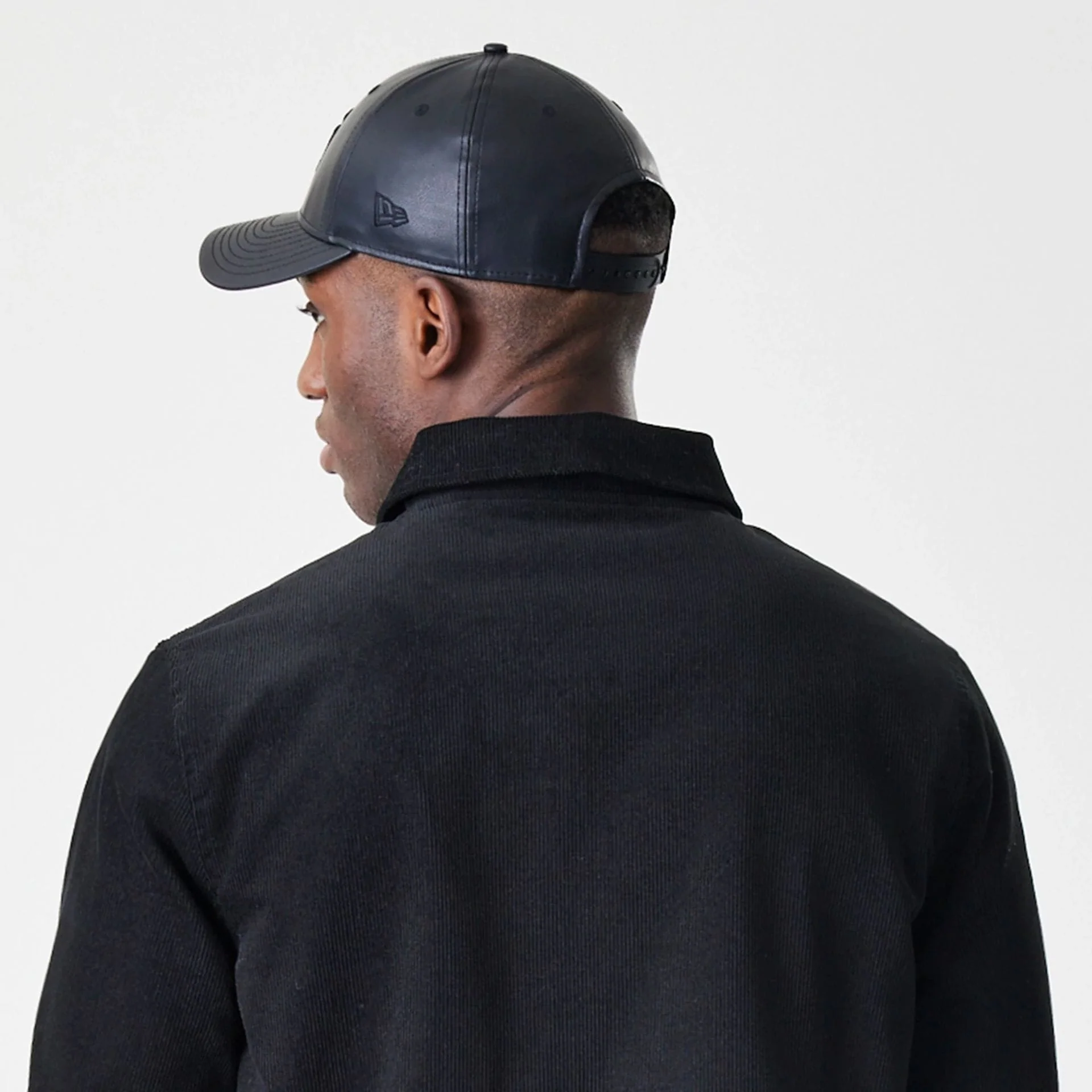 New Era Cord Black Coaches Jacket - Image 8