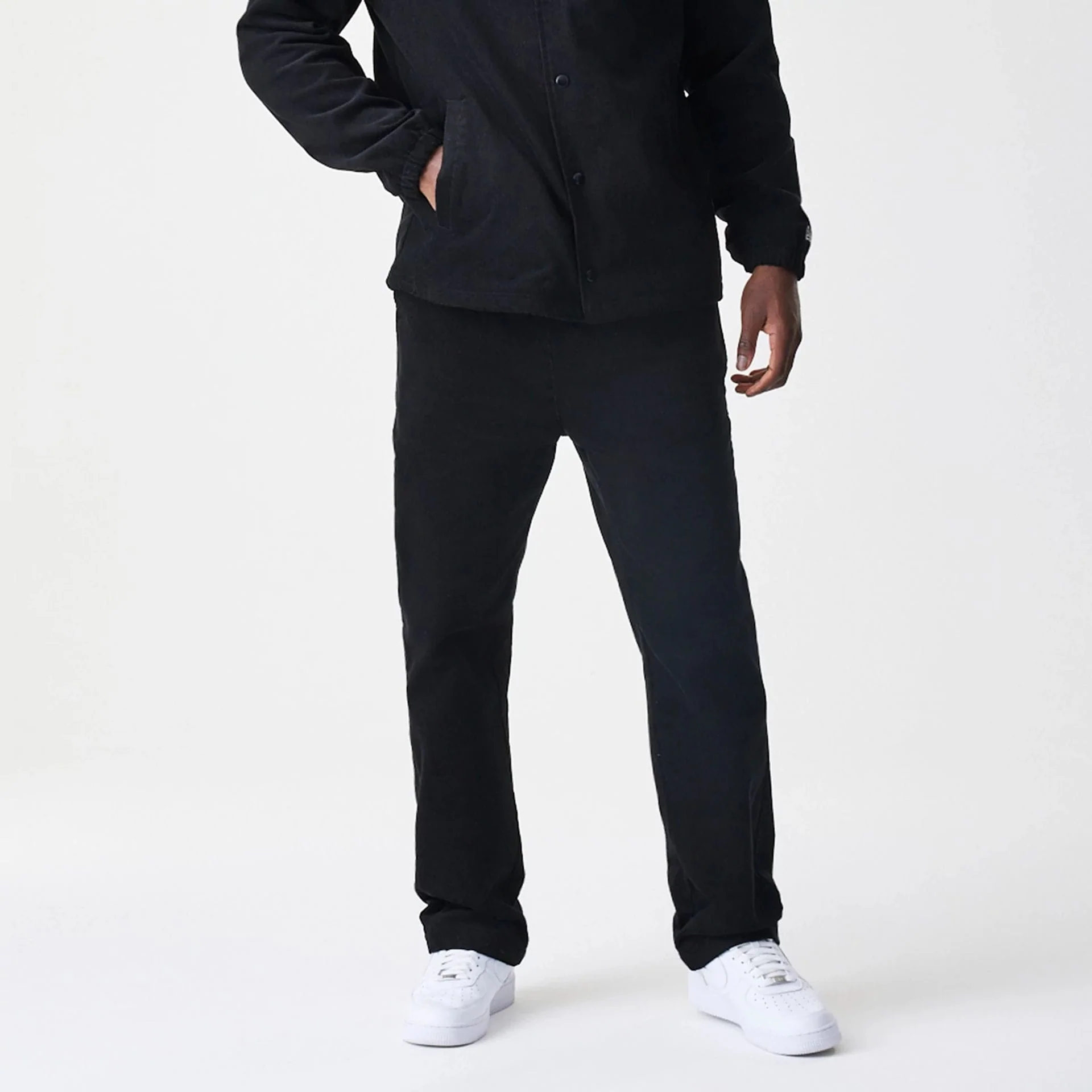 New Era Cord Black Straight Leg Chinos - Image 7