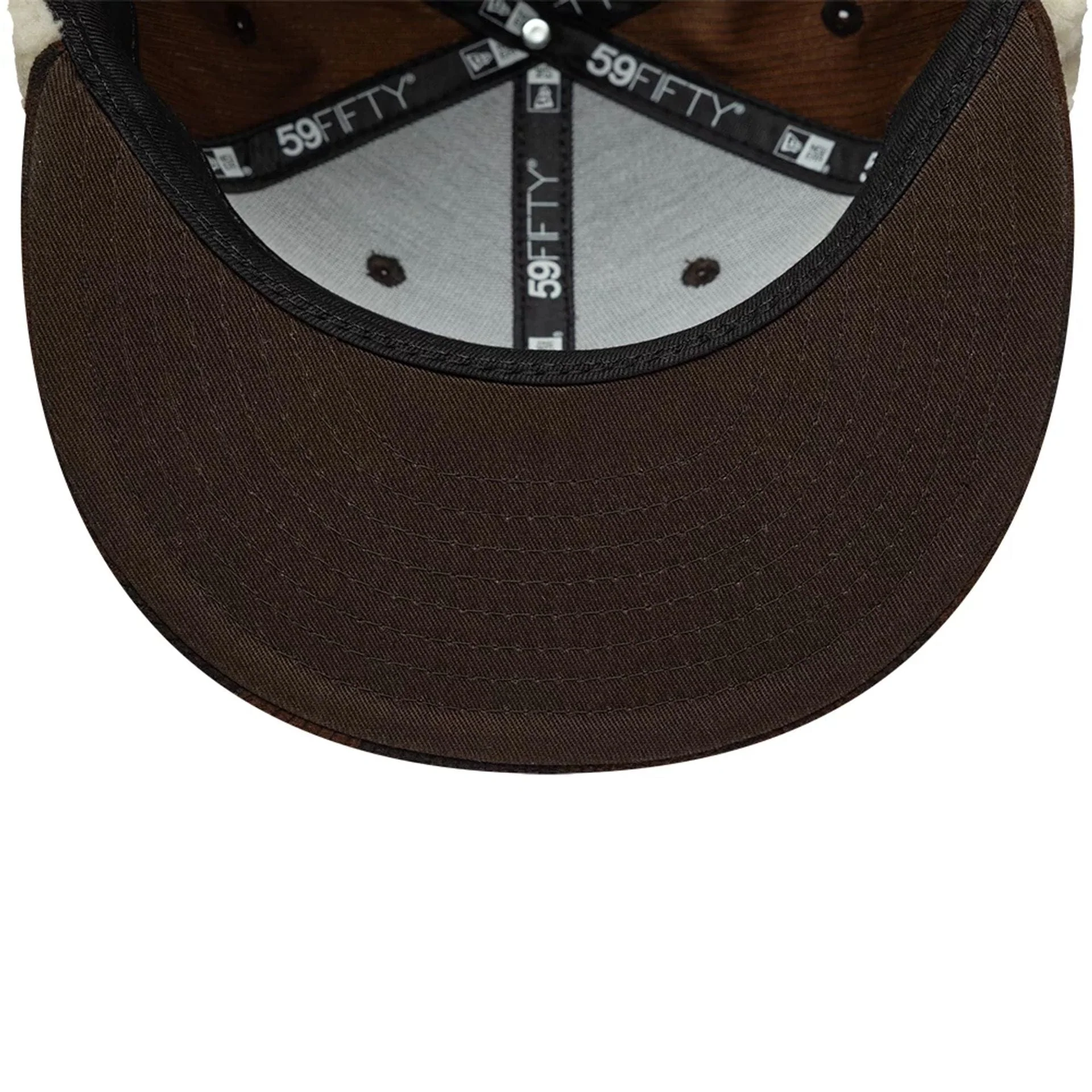 New Era Cord Dark Brown Downflap 59FIFTY Fitted Cap - Image 11