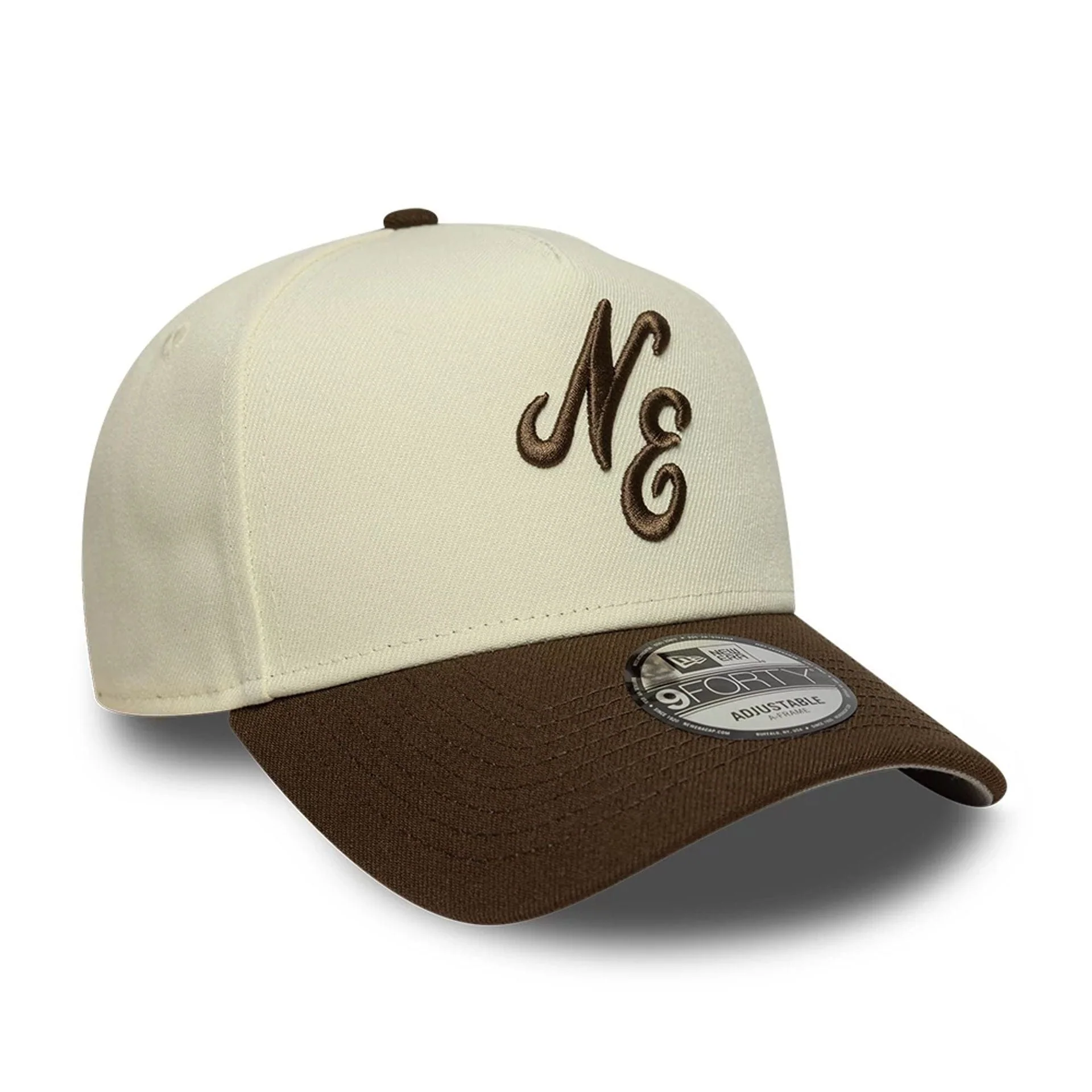New Era Cream 9FORTY A-Frame Adjustable Cap - Image 4