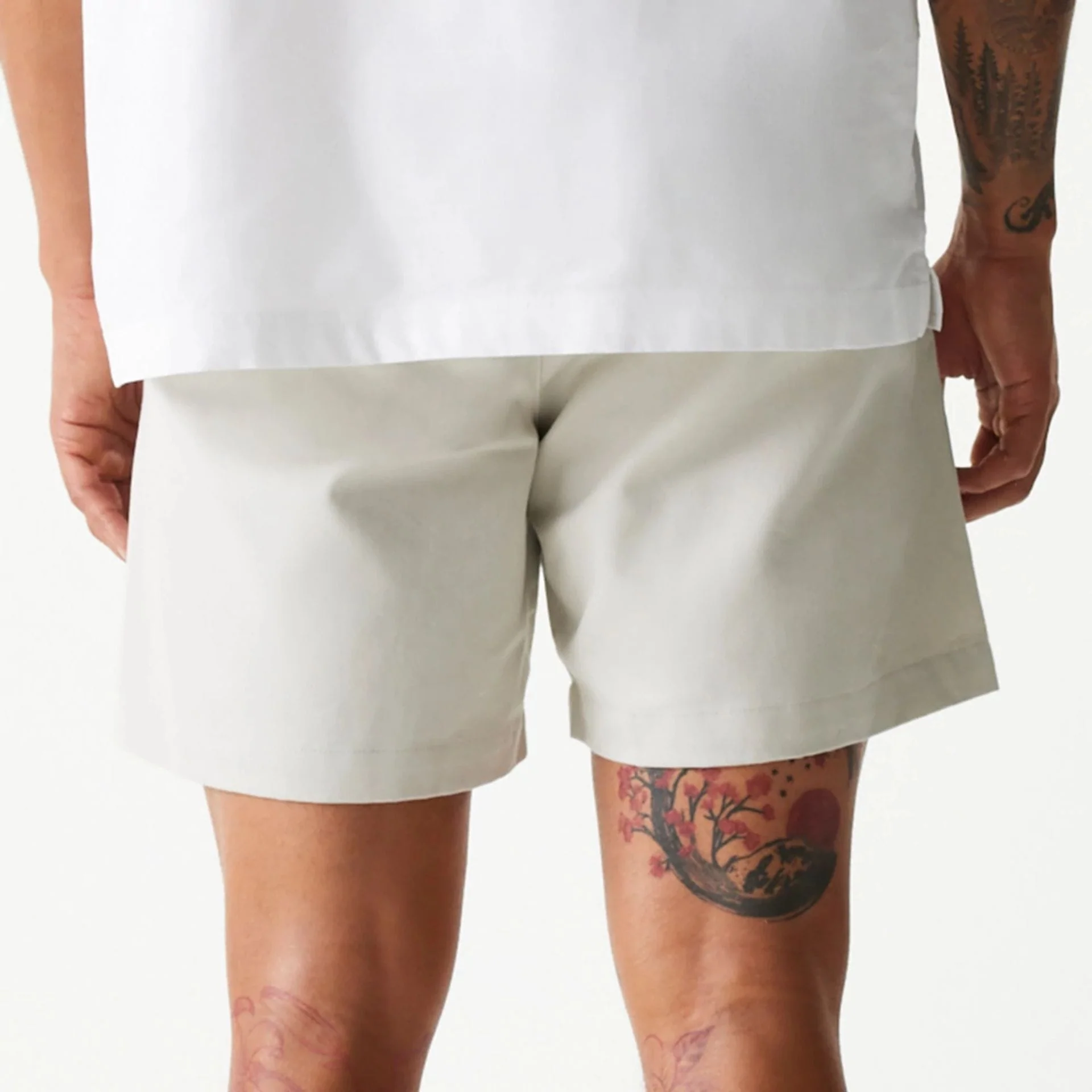 New Era Cream Chino Shorts - Image 2