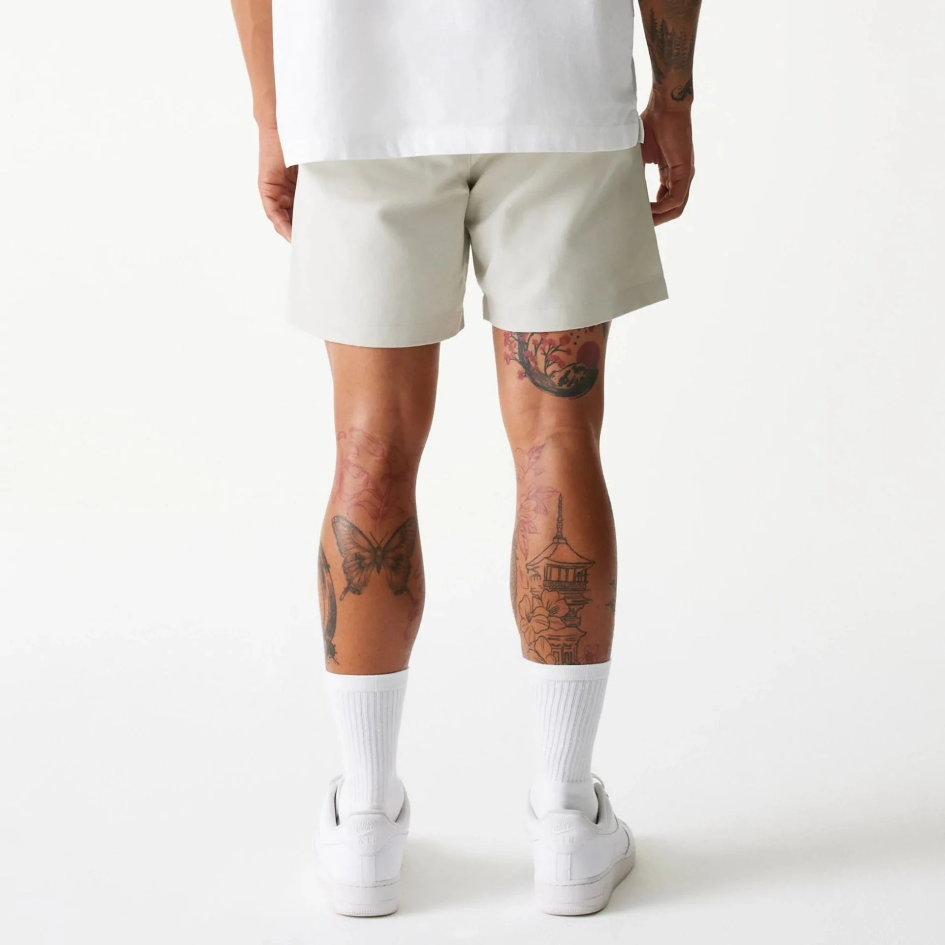 New Era Cream Chino Shorts - Image 6