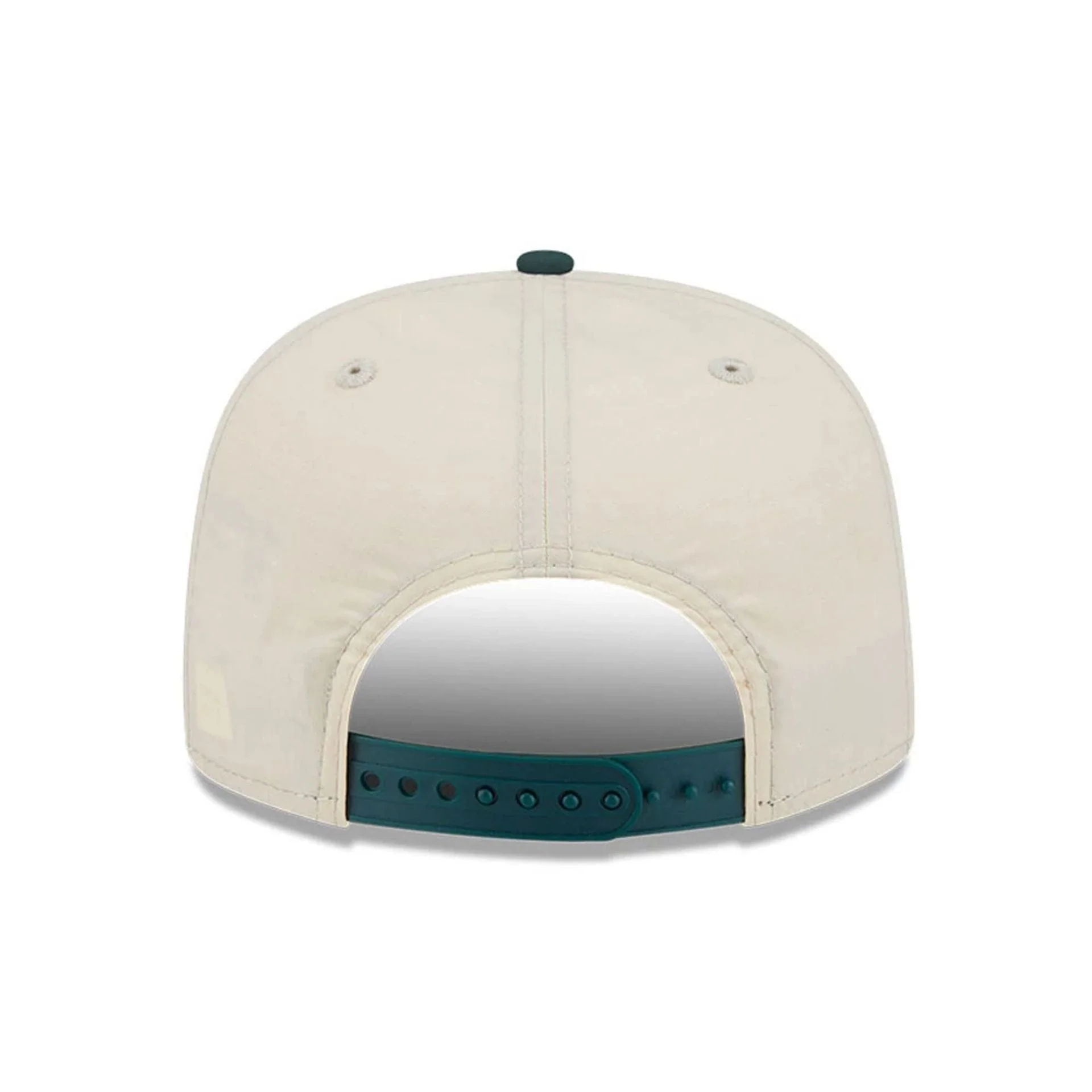 New Era Cream & Dark Green 9FIFTY A-Frame Snapback Adjustable Cap - Image 7