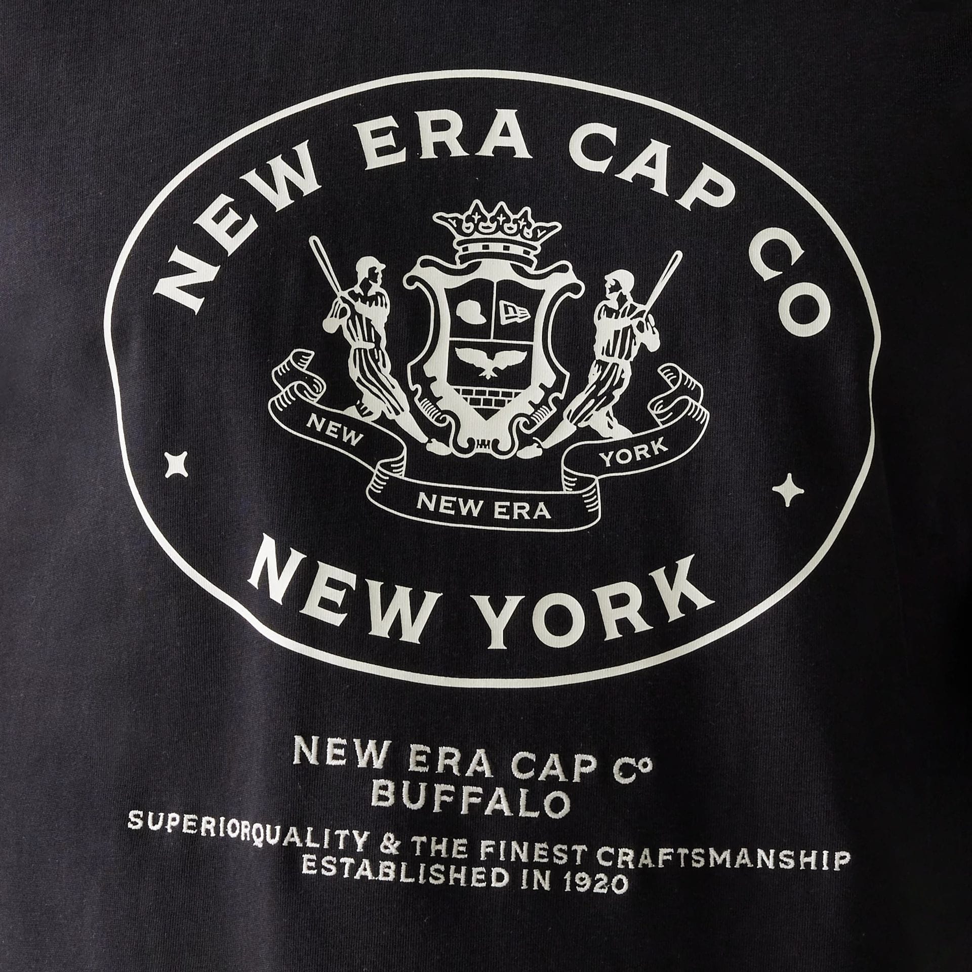 New Era Crest Black Oversized T-Shirt - Image 4
