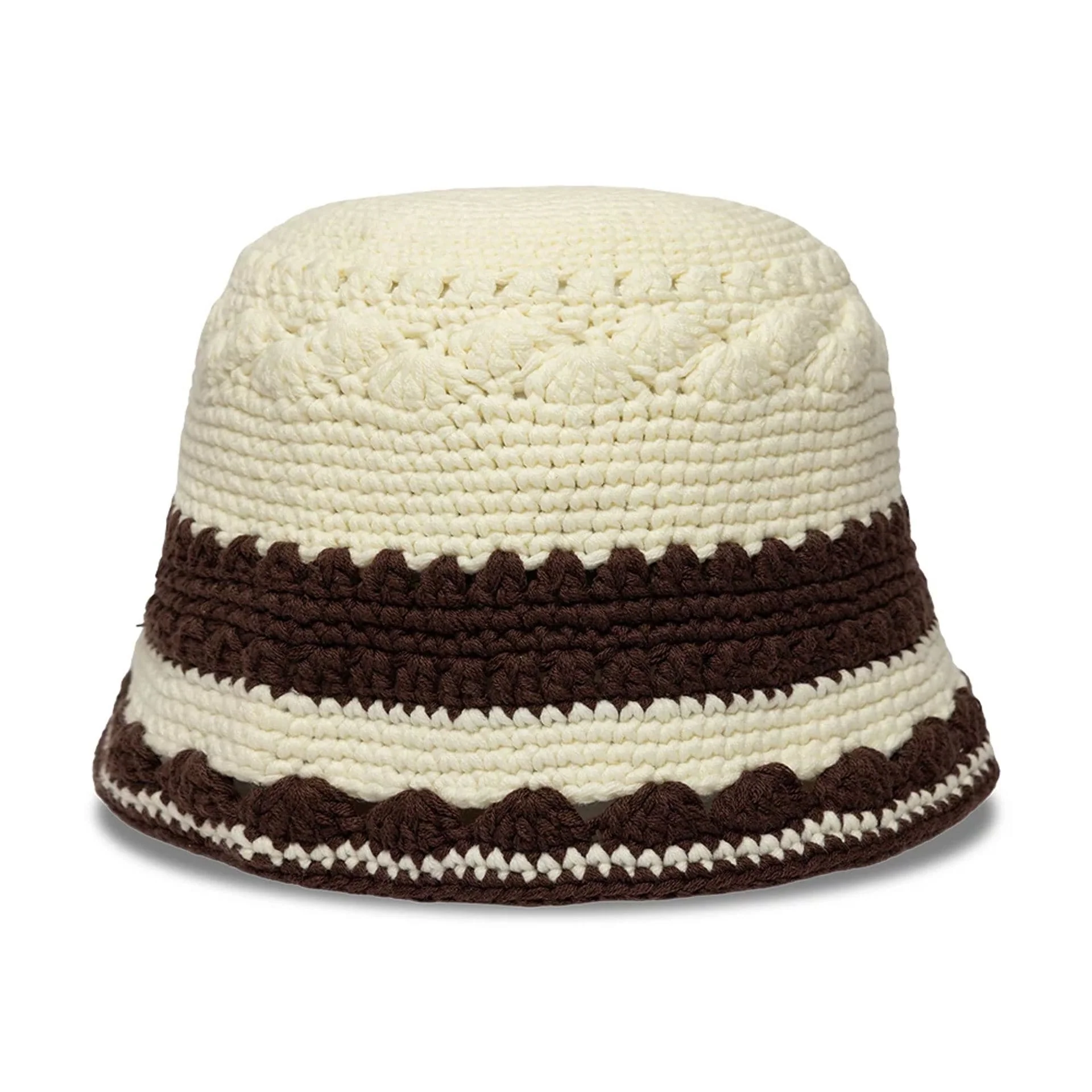 New Era Crochet Border White Explorer Bucket Hat - Image 3