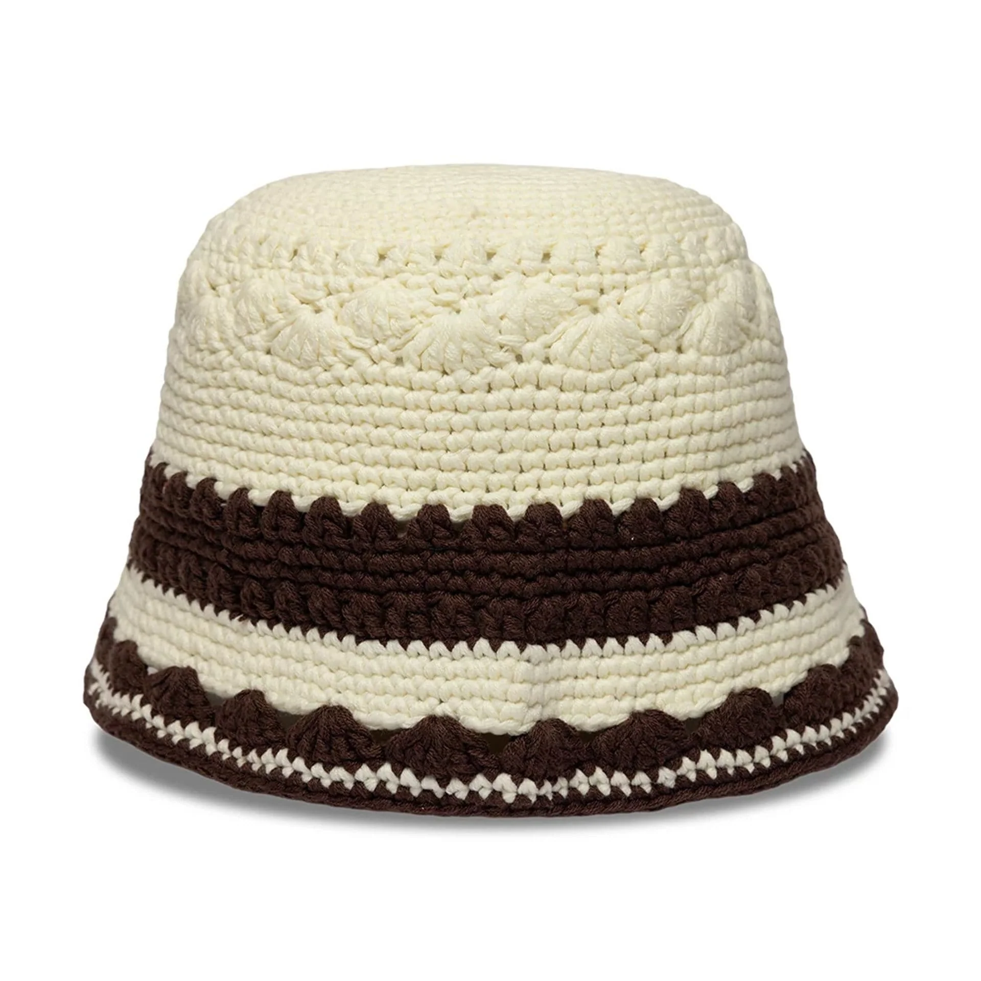 New Era Crochet Border White Explorer Bucket Hat - Image 4