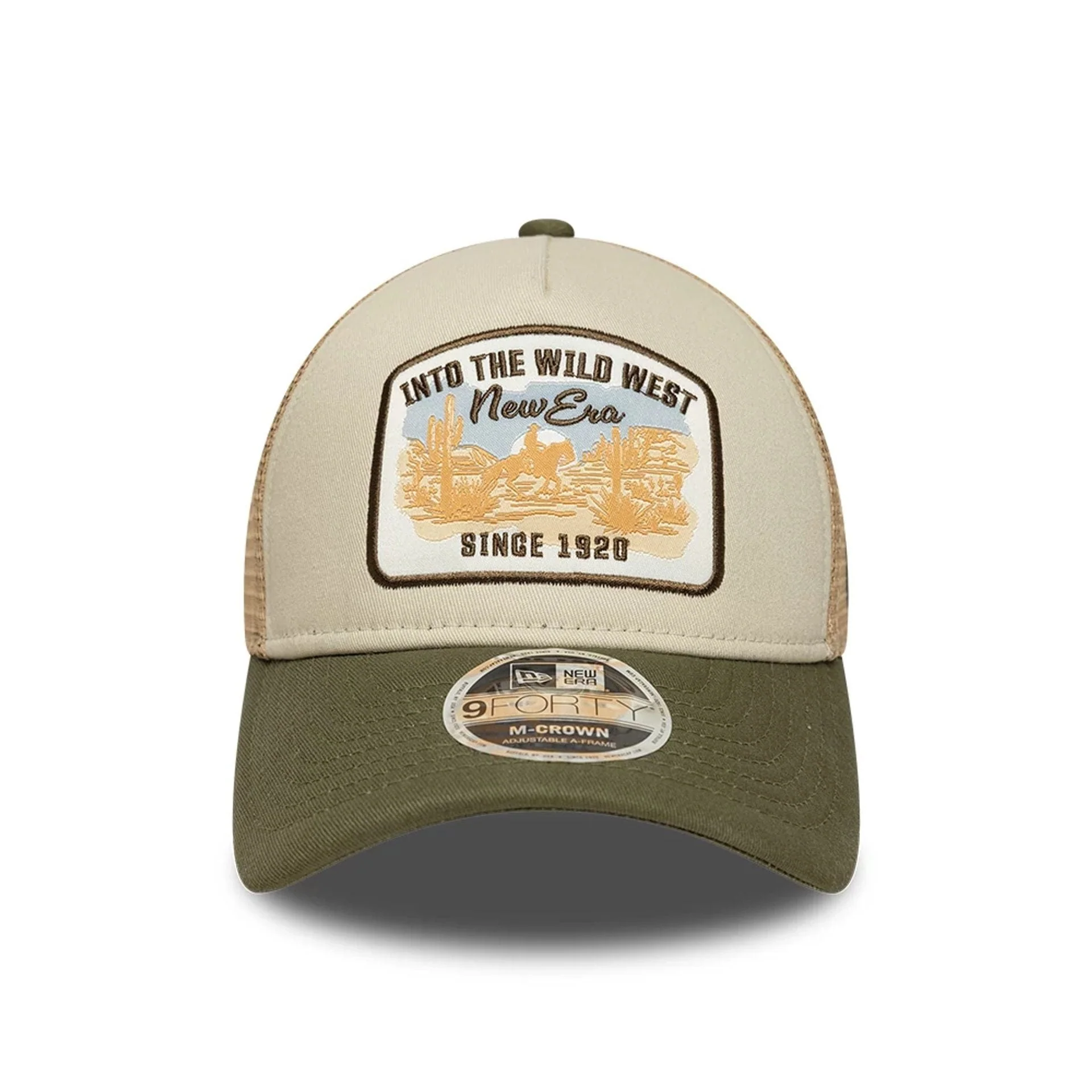 New Era Dark Green 9FORTY M-Crown A-Frame Trucker Adjustable Cap - Image 2
