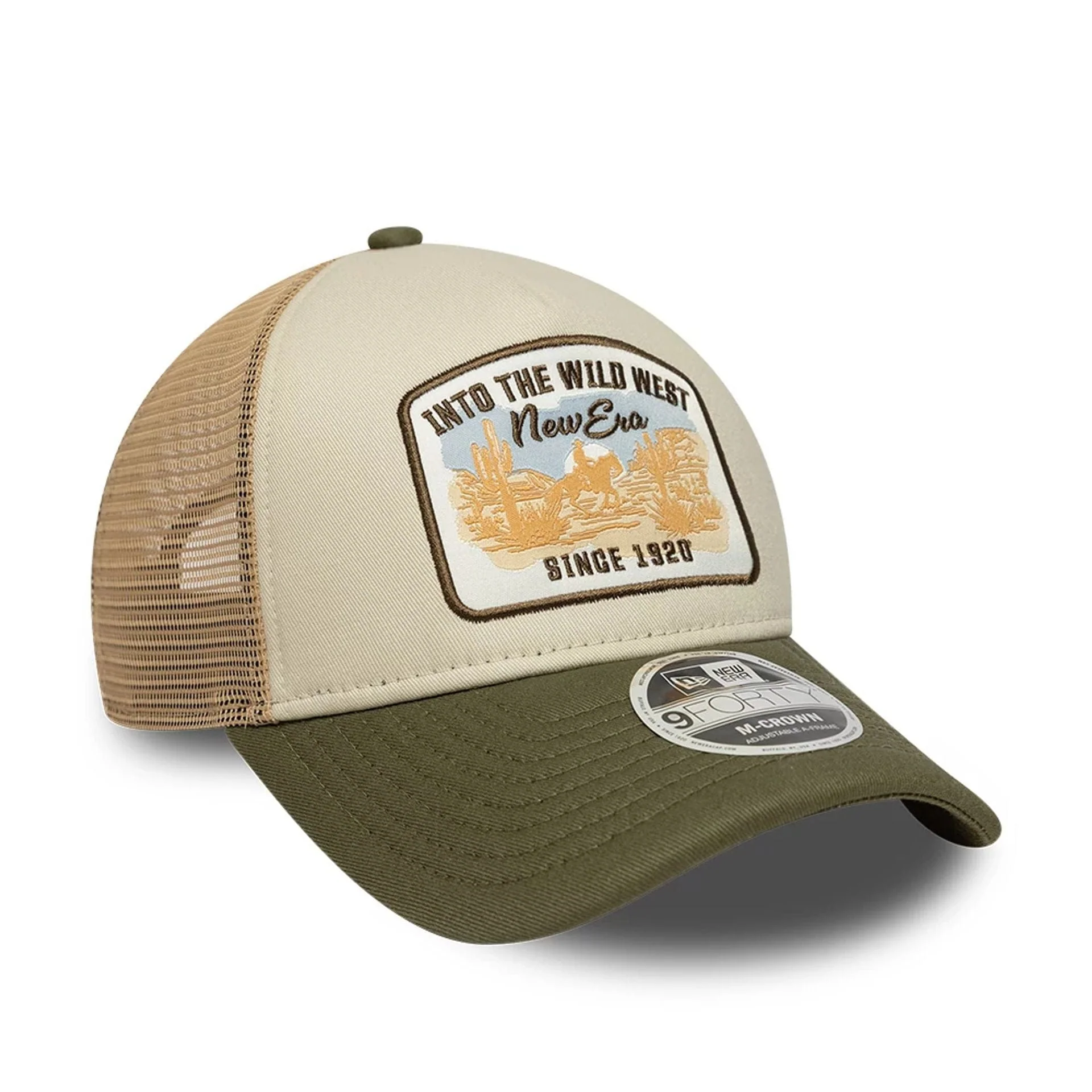 New Era Dark Green 9FORTY M-Crown A-Frame Trucker Adjustable Cap - Image 3