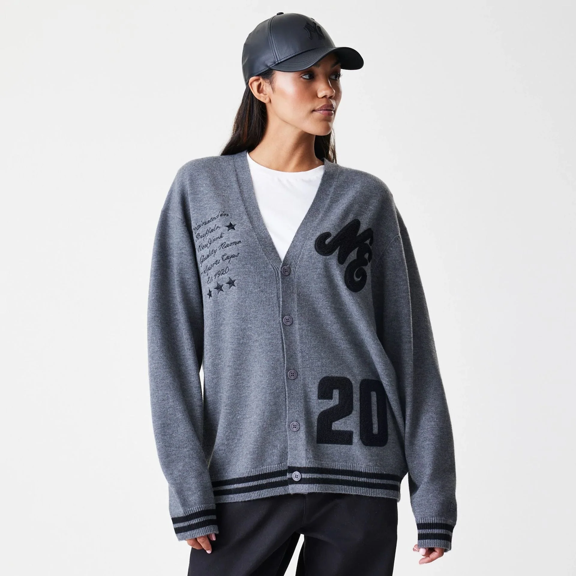 New Era Dark Grey Cardigan - Image 4