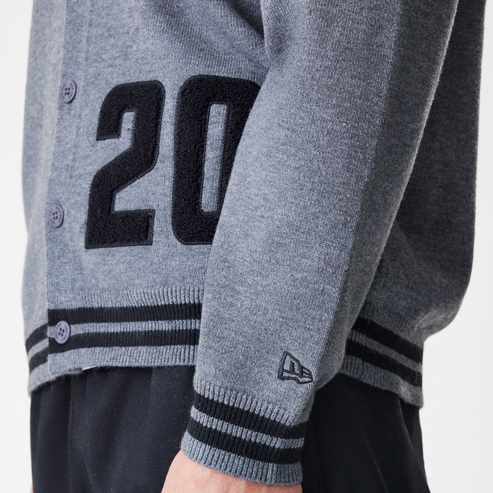 New Era Dark Grey Cardigan - Image 6