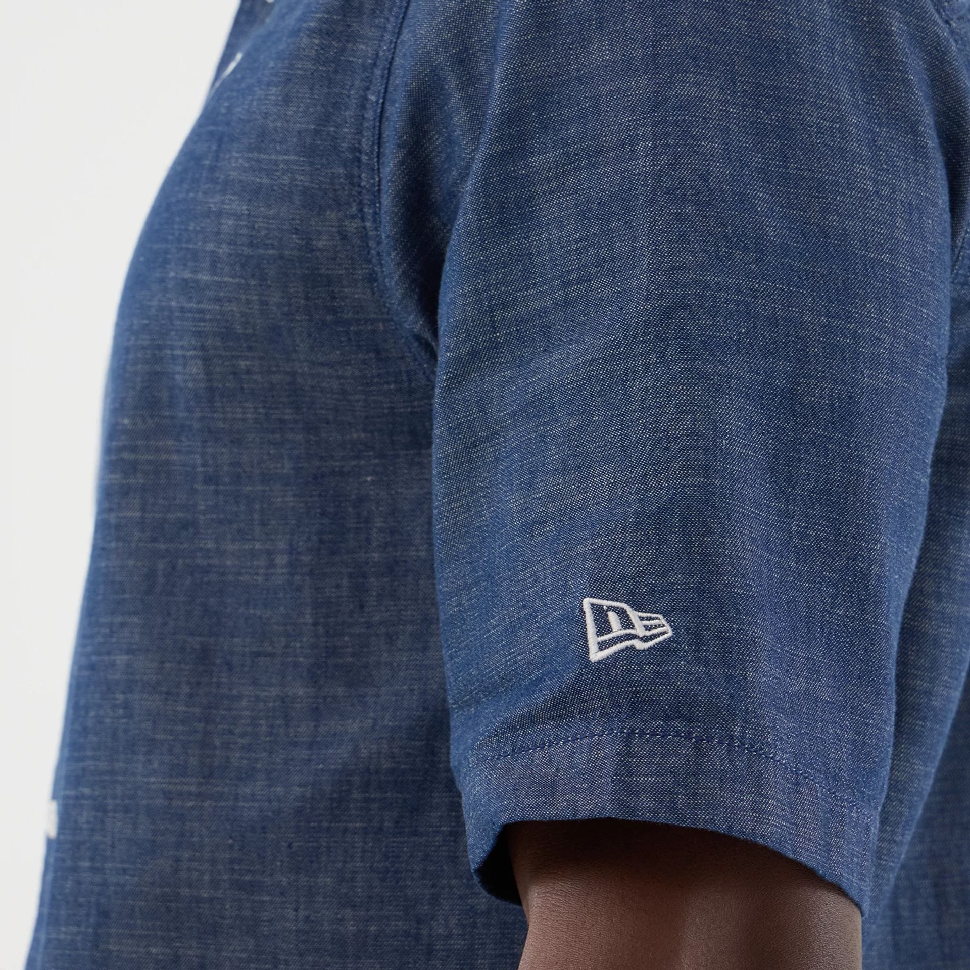 New Era Denim Blue Short Sleeve Shirt - Image 5