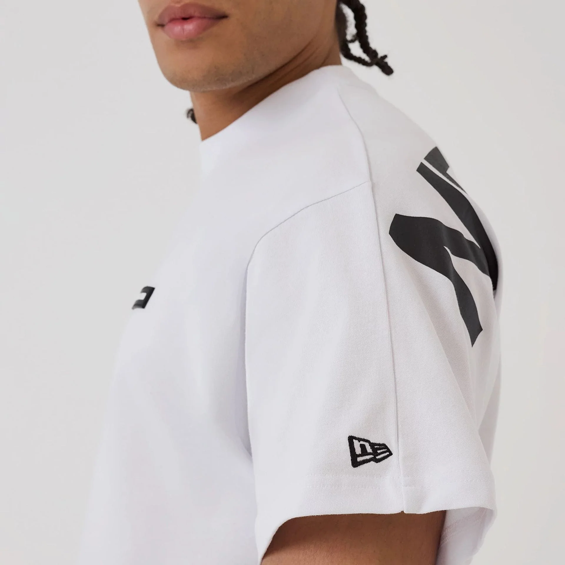 New Era Distressed White T-Shirt - Image 6