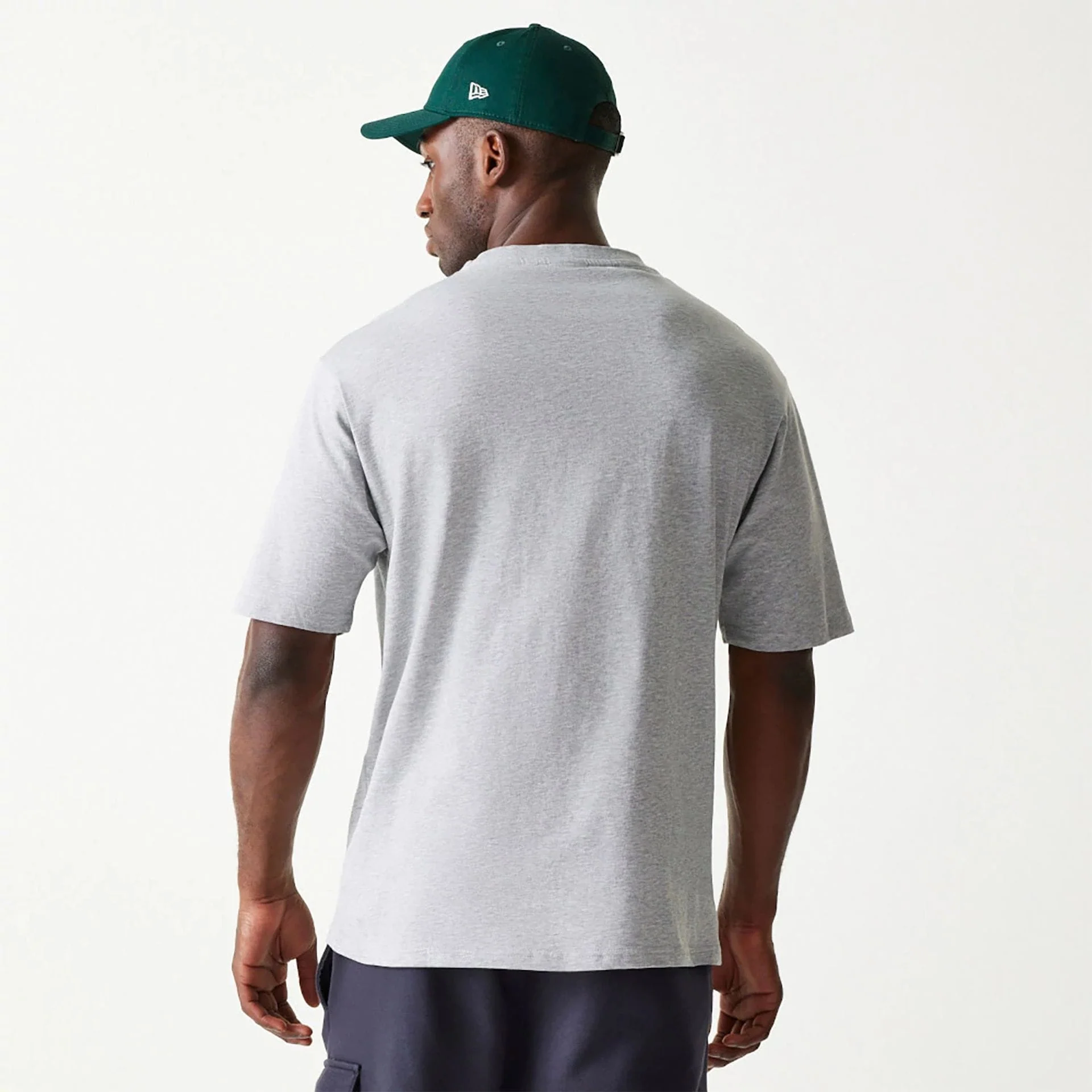 New Era Essential Grey Oversized T-Shirt - Image 2