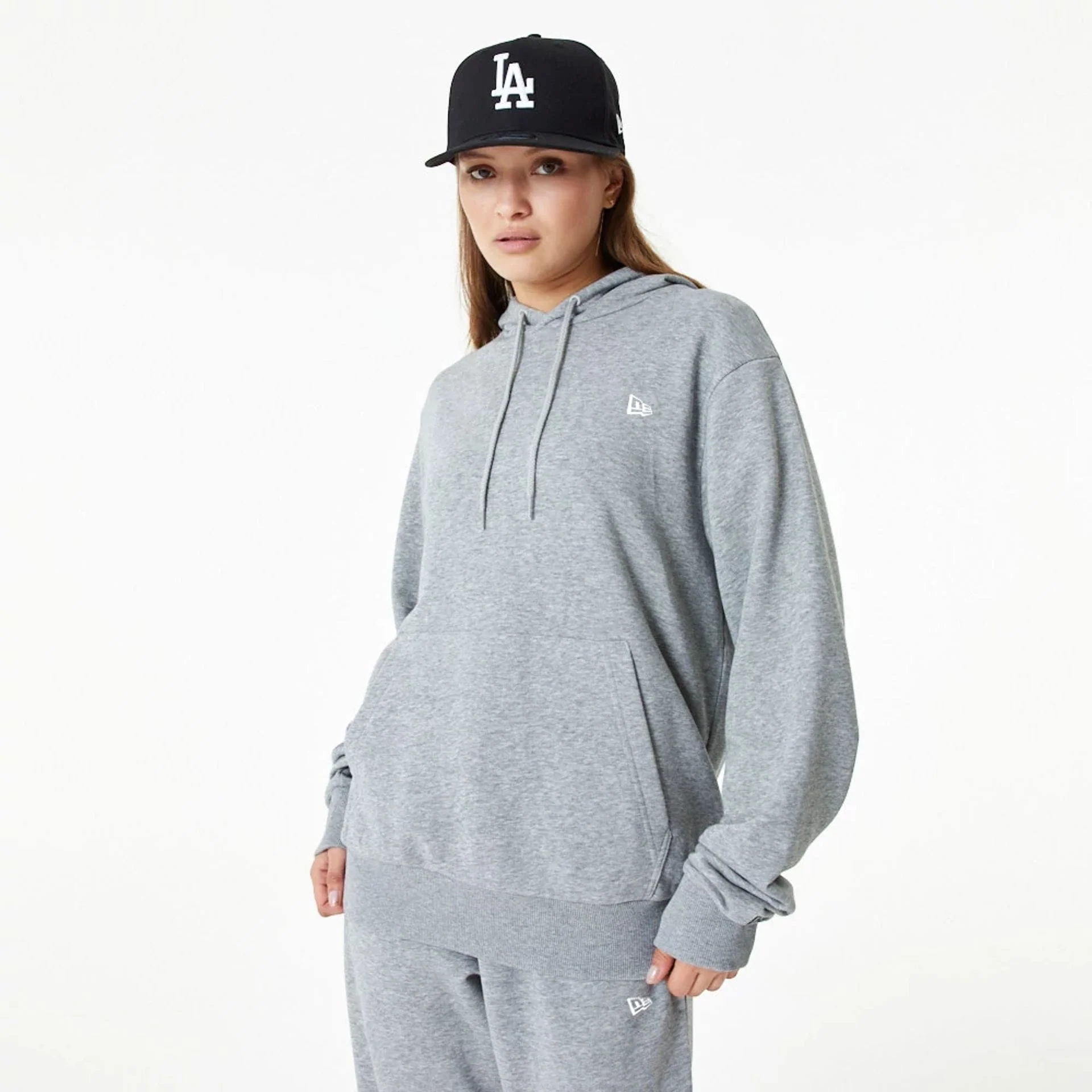 New Era Essential Grey Pullover Hoodie - Image 3