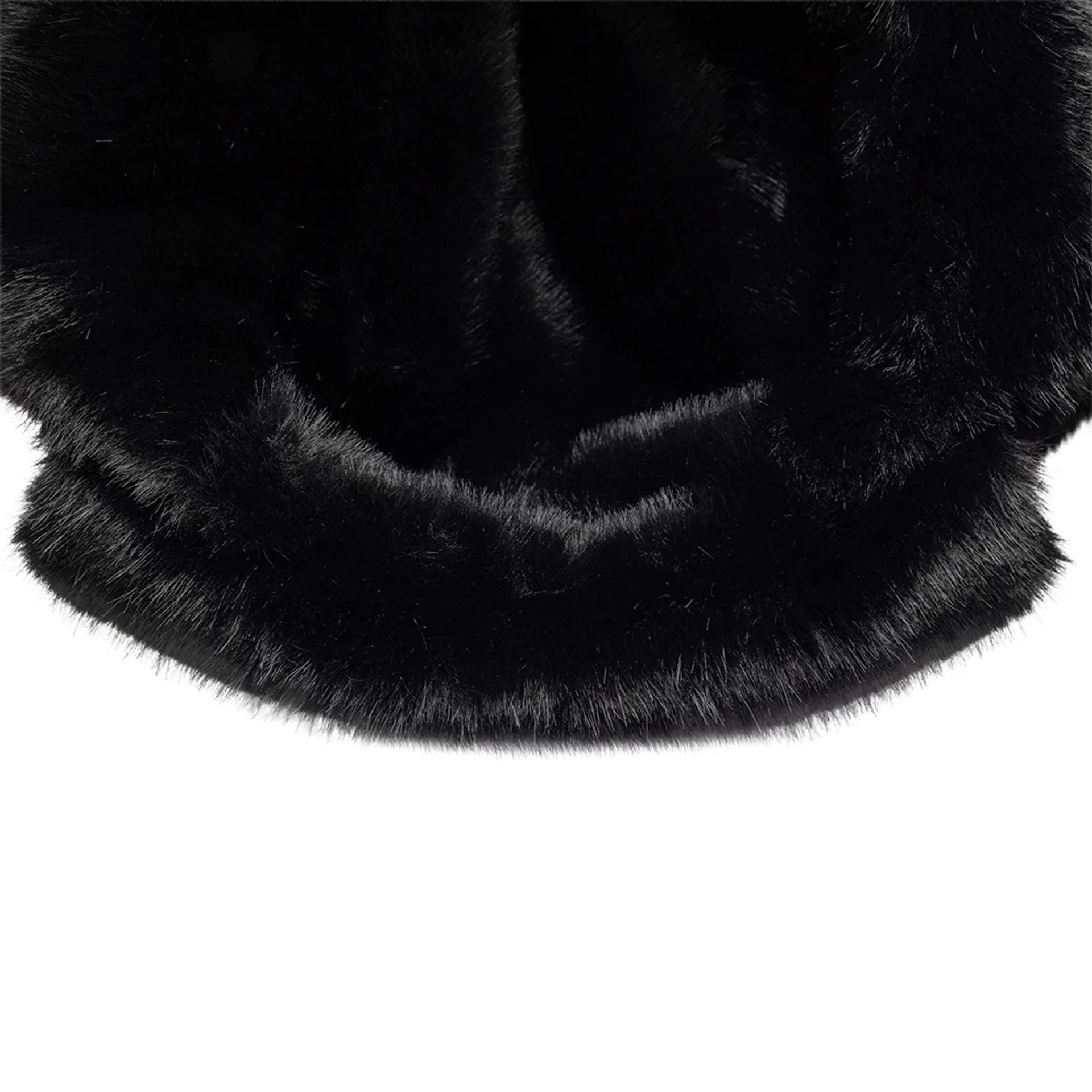 New Era Faux Fur Black Trapper Hat - Image 6