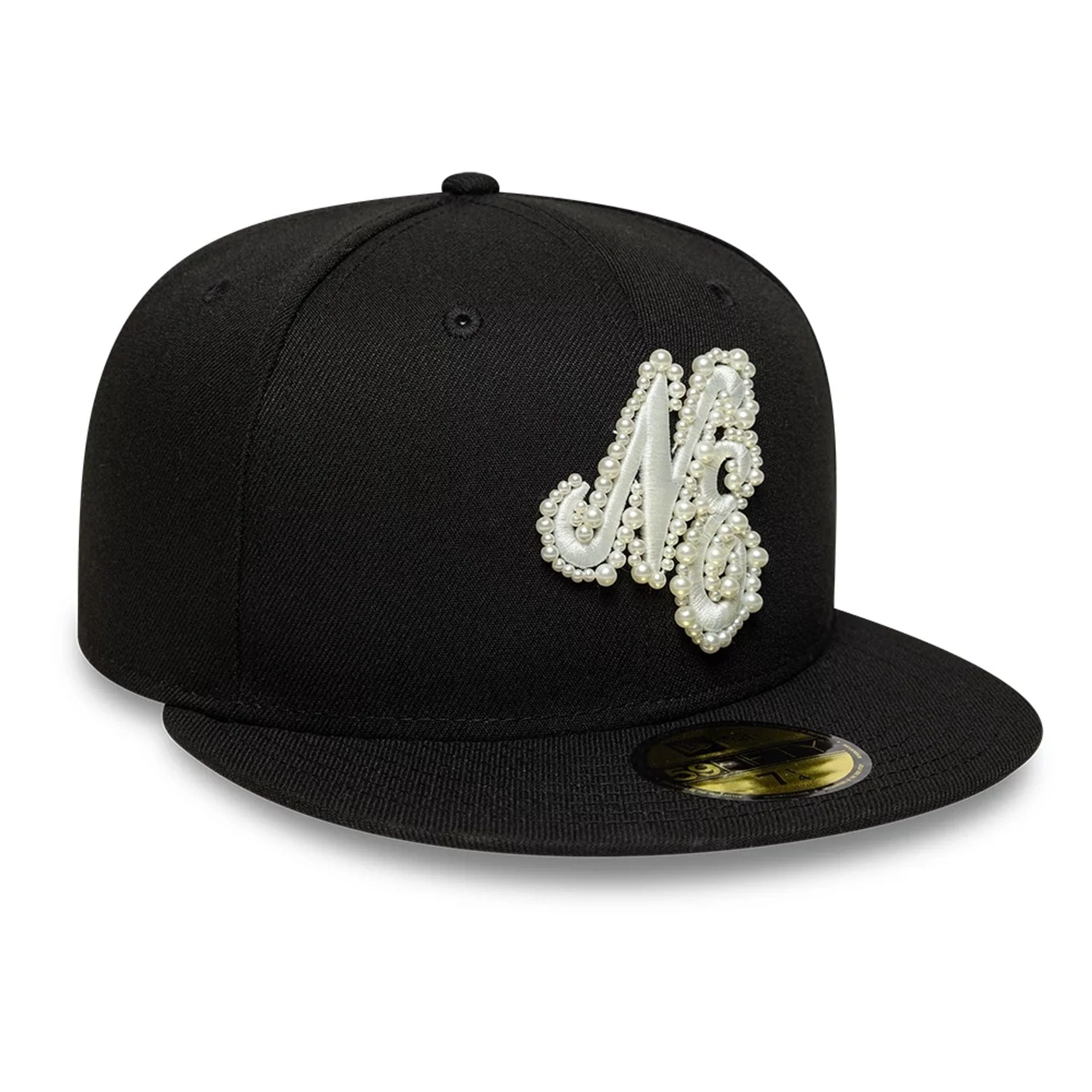 New Era Faux Pearl Black 59FIFTY Fitted Cap - Image 4