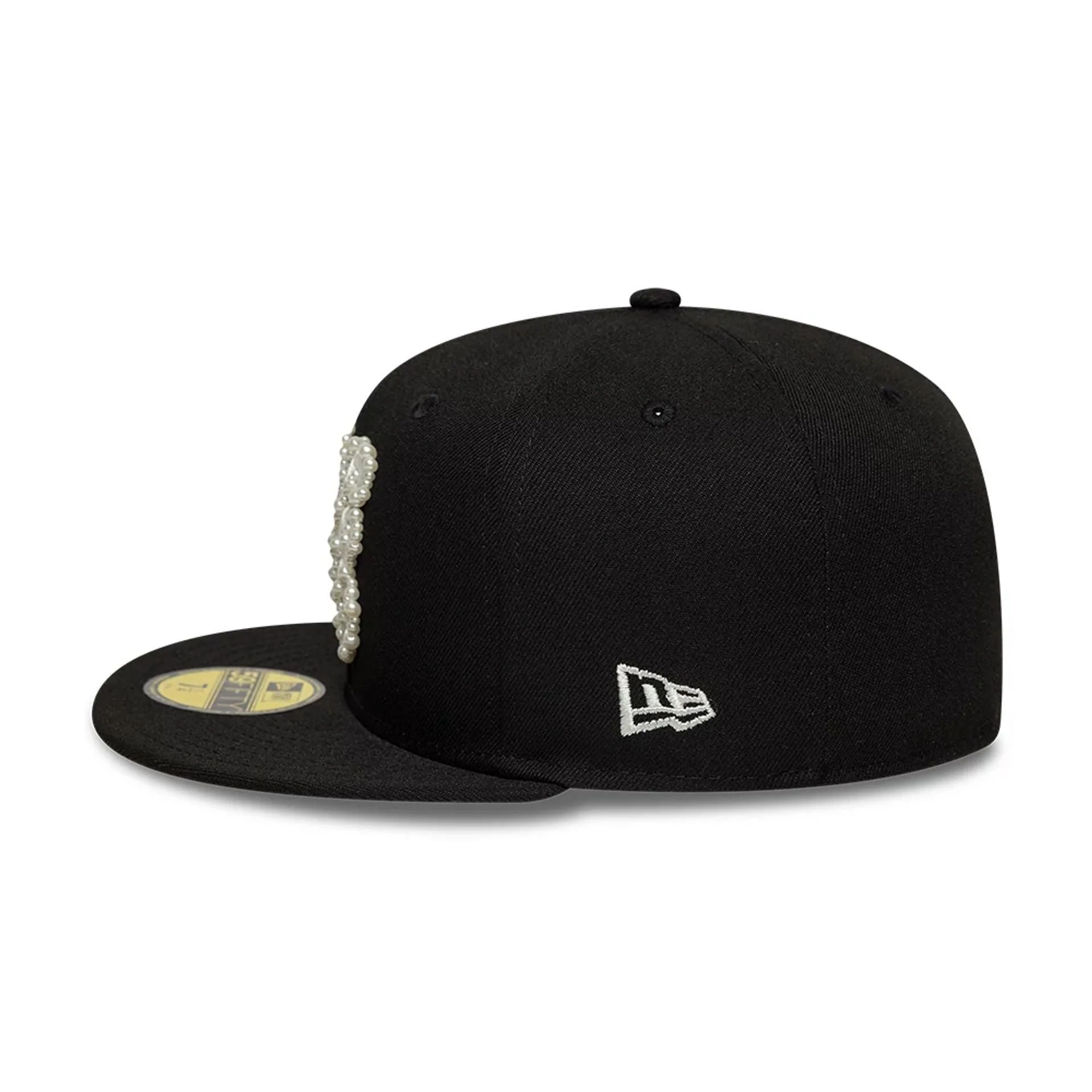 New Era Faux Pearl Black 59FIFTY Fitted Cap - Image 5
