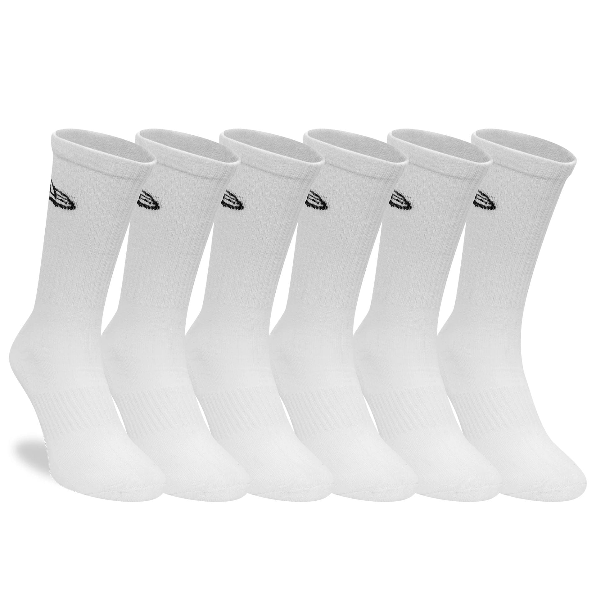 New Era Flag 6-Pack White Crew Socks - Image 2