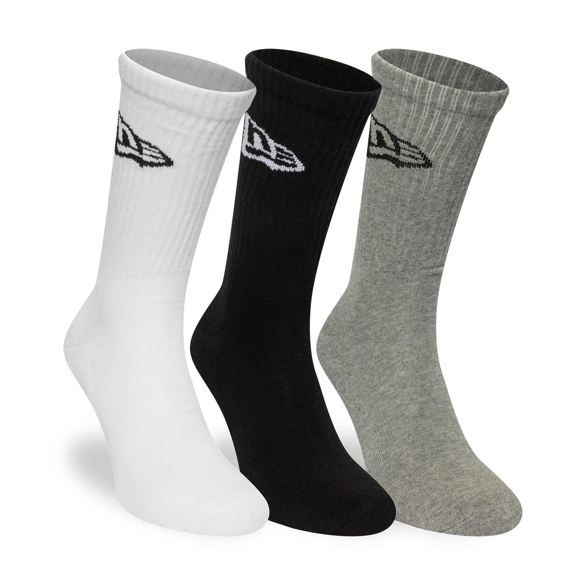 New Era Flag Multi Monochrome 3 Pack Crew Socks - Image 3