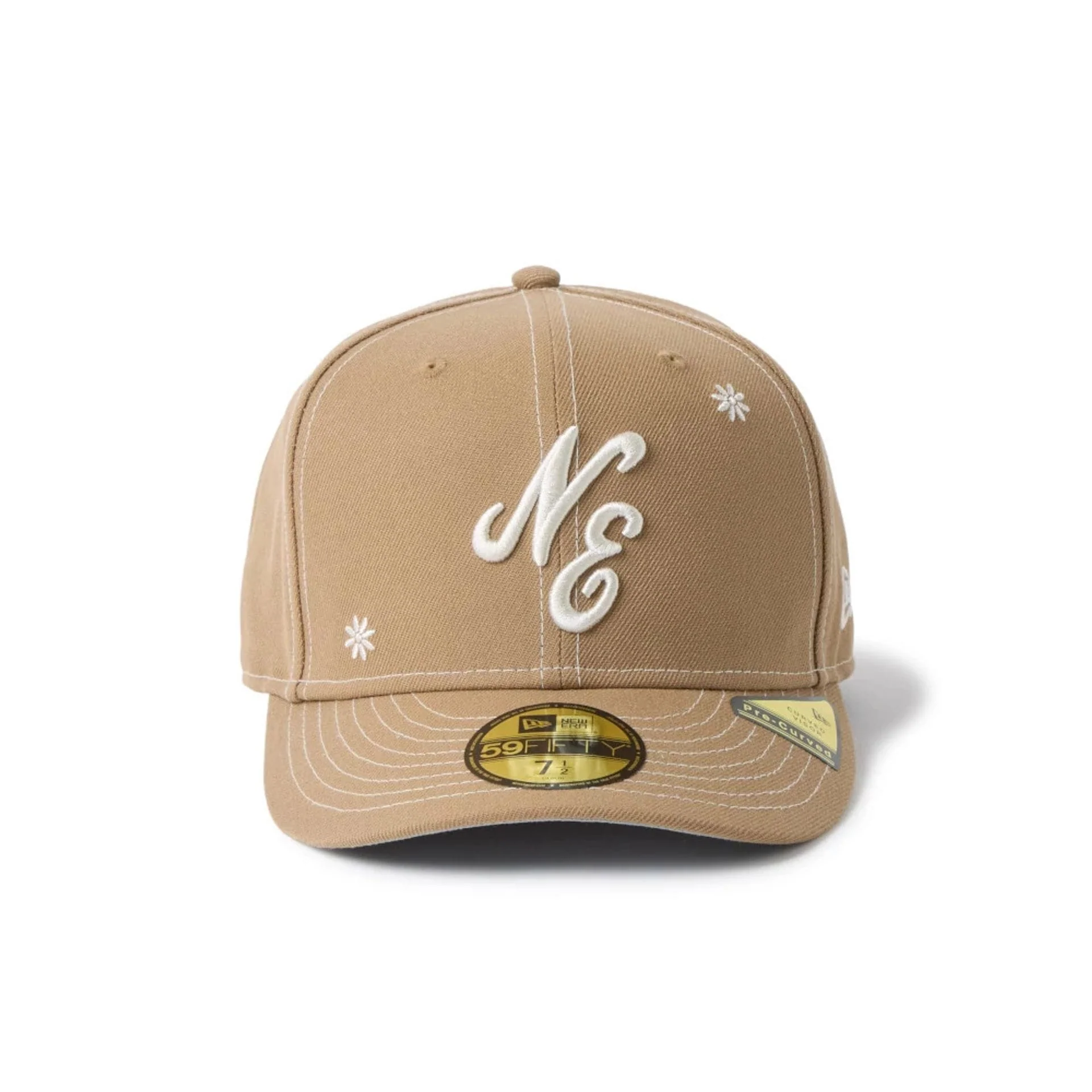 New Era Floral Beige 59FIFTY Fitted Cap - Image 2