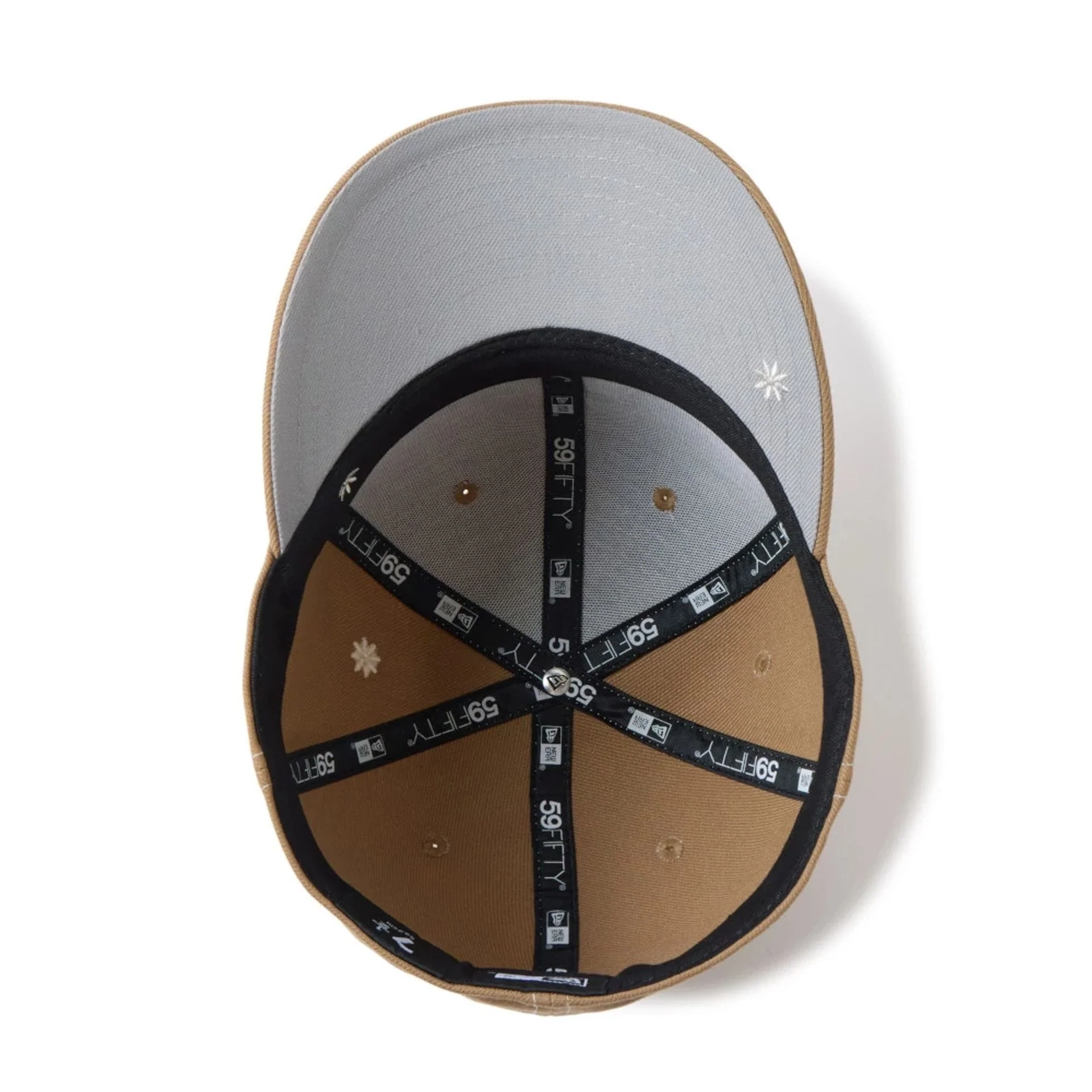 New Era Floral Beige 59FIFTY Fitted Cap - Image 3