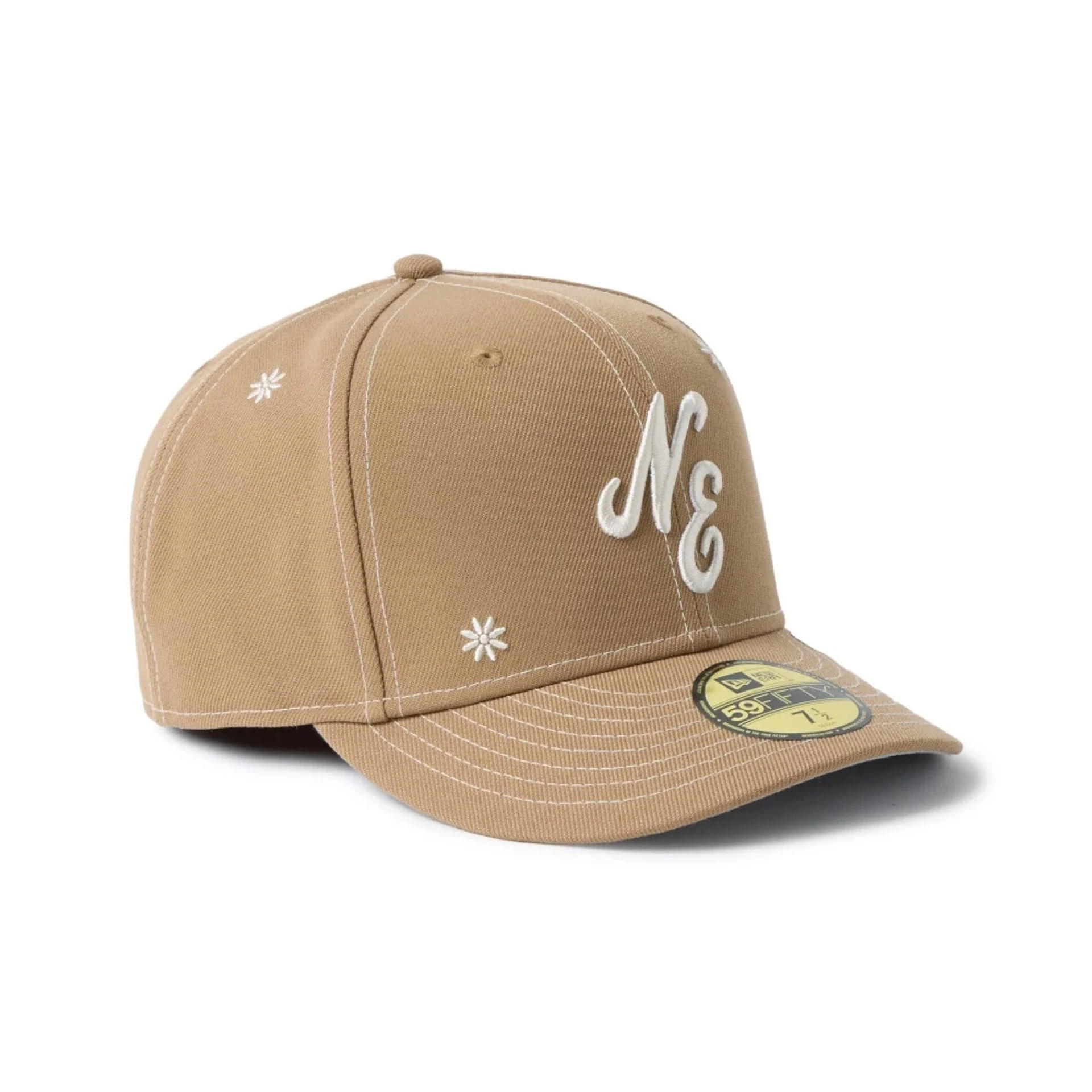 New Era Floral Beige 59FIFTY Fitted Cap - Image 4