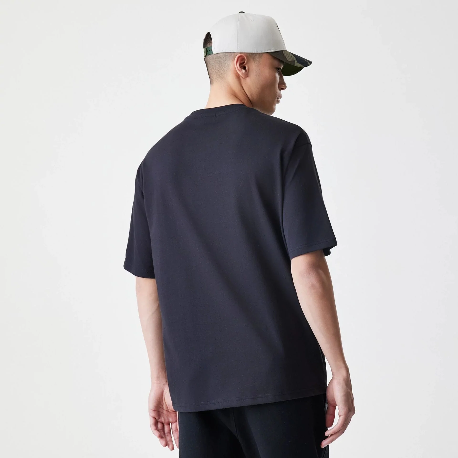 New Era Floral Black Oversized T-Shirt - Image 2