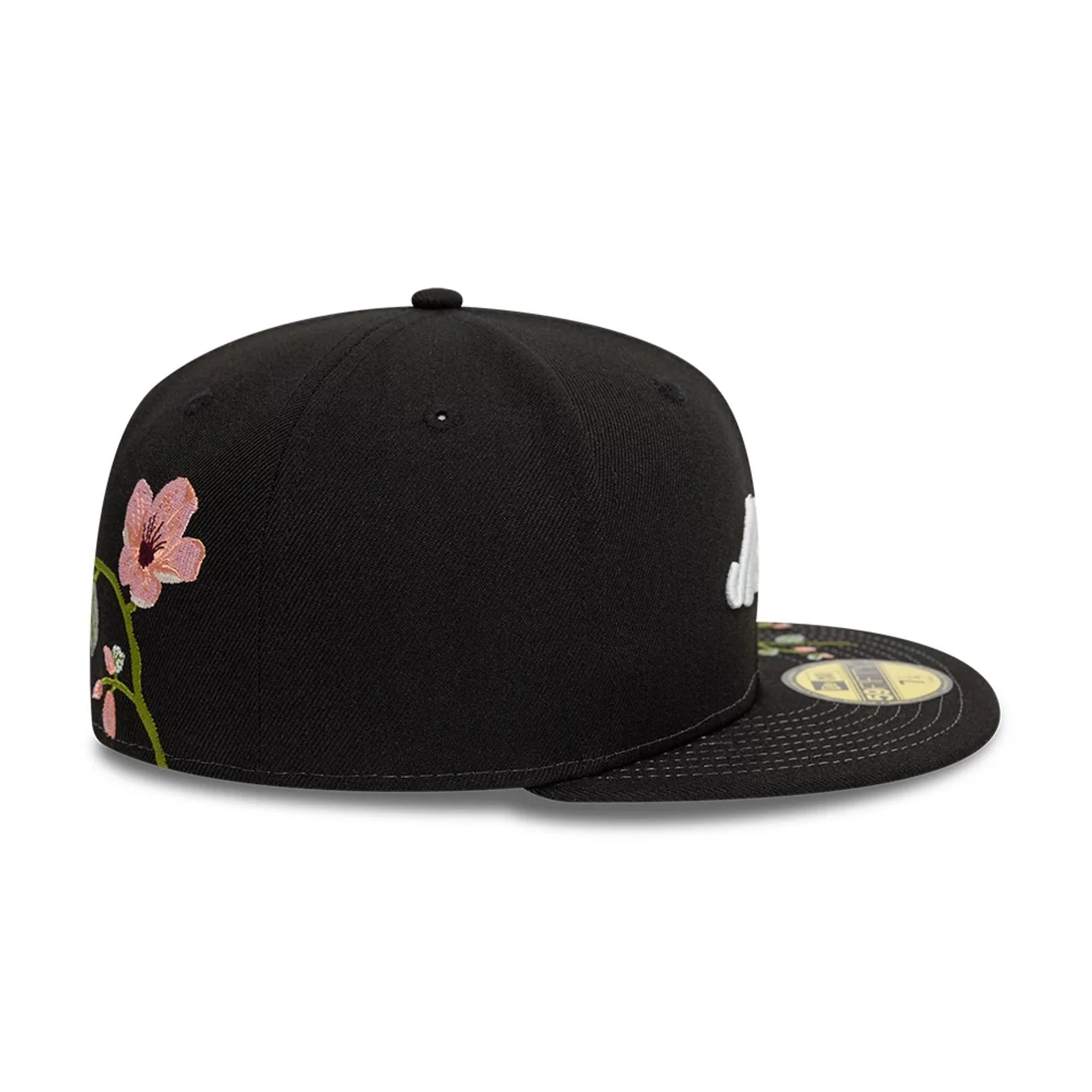 New Era Floral Emblem Black 59FIFTY Fitted Cap - Image 7