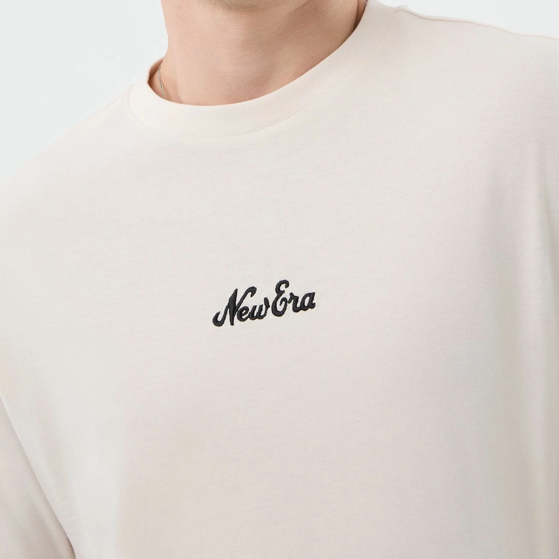 New Era Floral Graphic Open White Oversized T-Shirt - Image 4