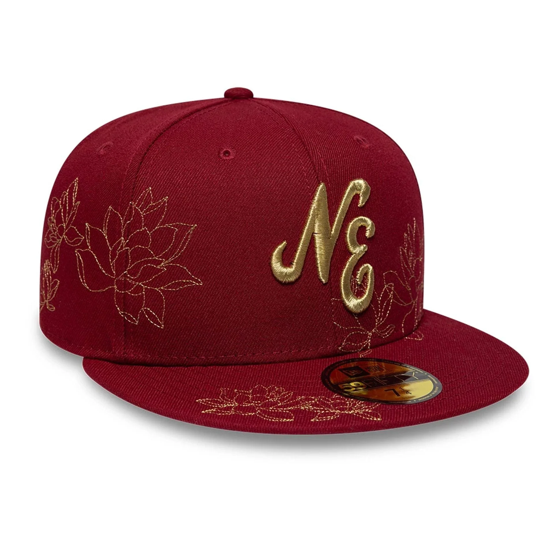 New Era Floral Red 59FIFTY Fitted Cap - Image 3