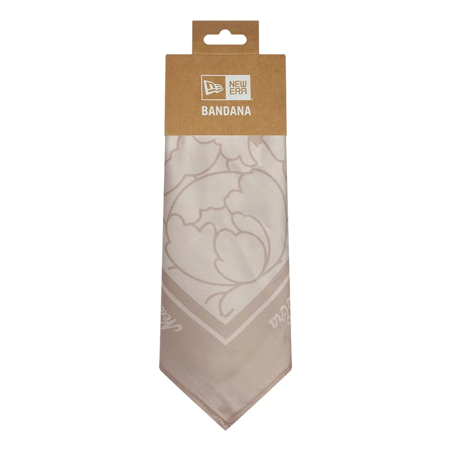 New Era Floral Satin Beige Bandana - Image 3
