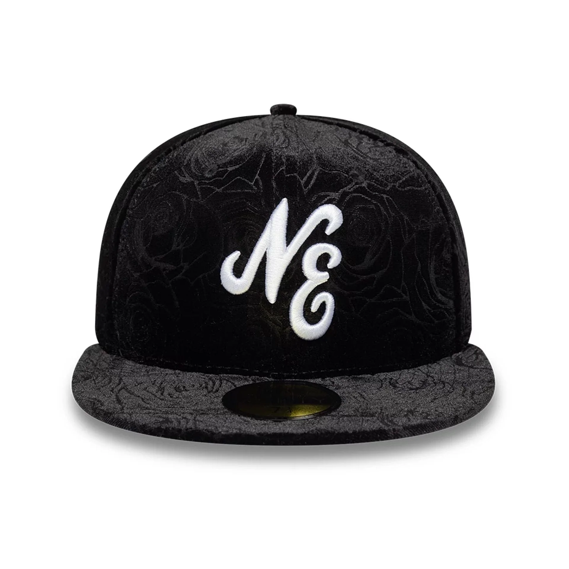 New Era Floral Velour Black 59FIFTY Fitted Cap - Image 2
