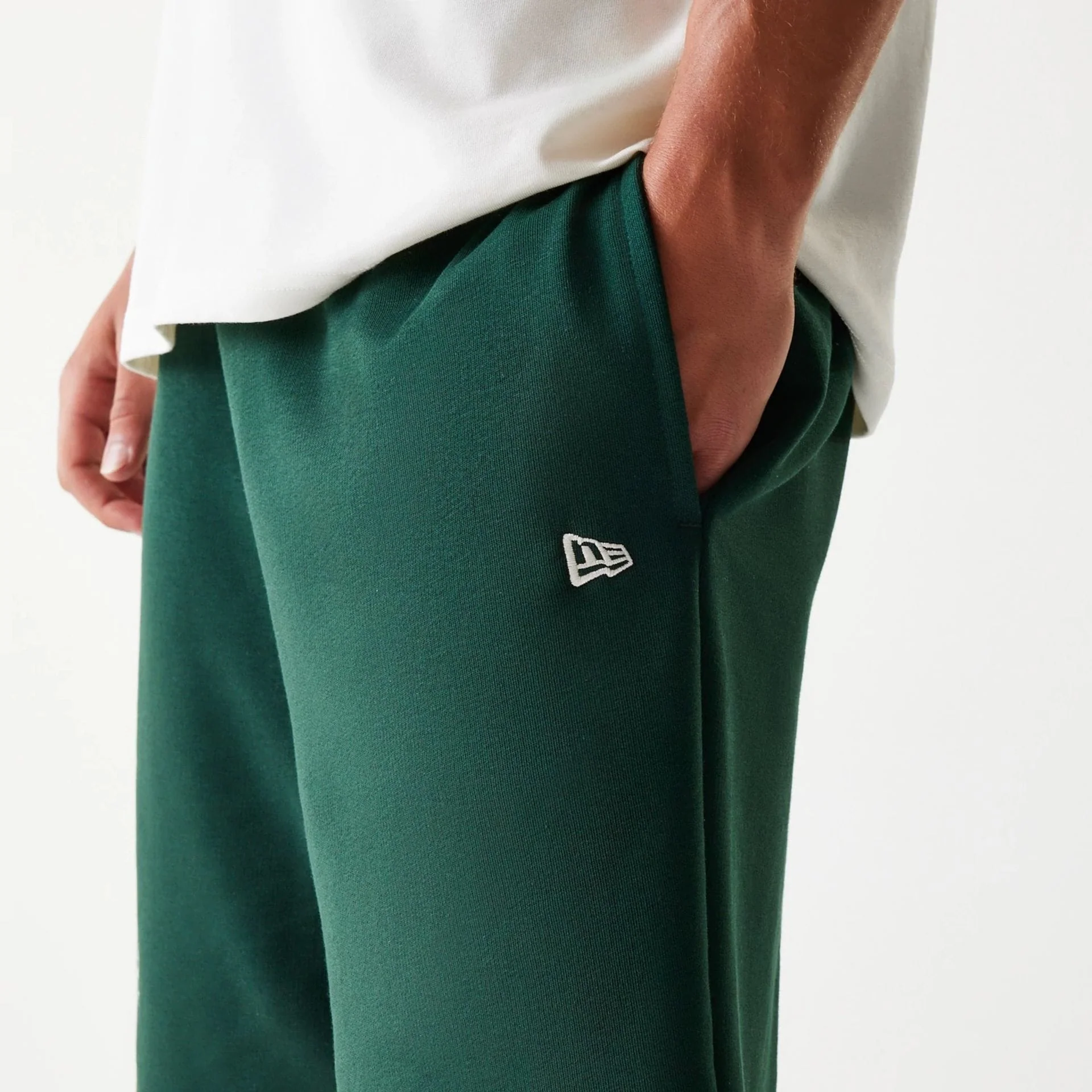 New Era Front Logo Dark Green Shorts - Image 6