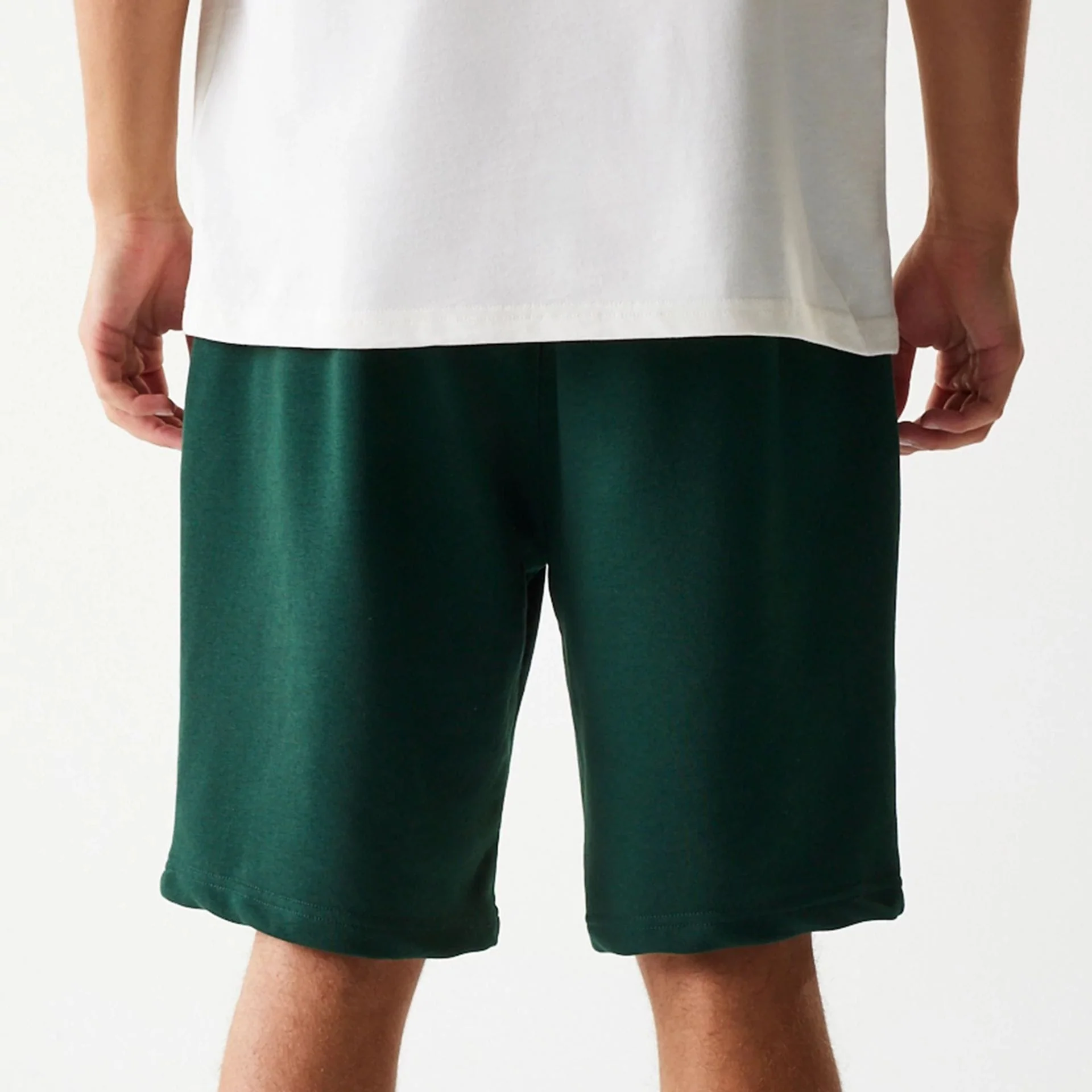 New Era Front Logo Dark Green Shorts - Image 7