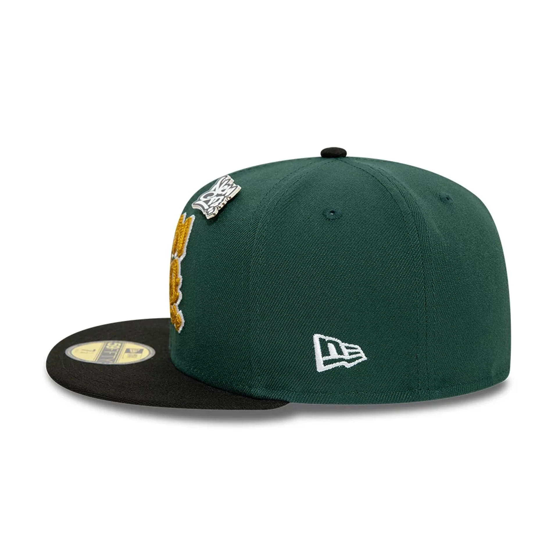 New Era Front Script Dark Green 59FIFTY Fitted Cap - Image 7