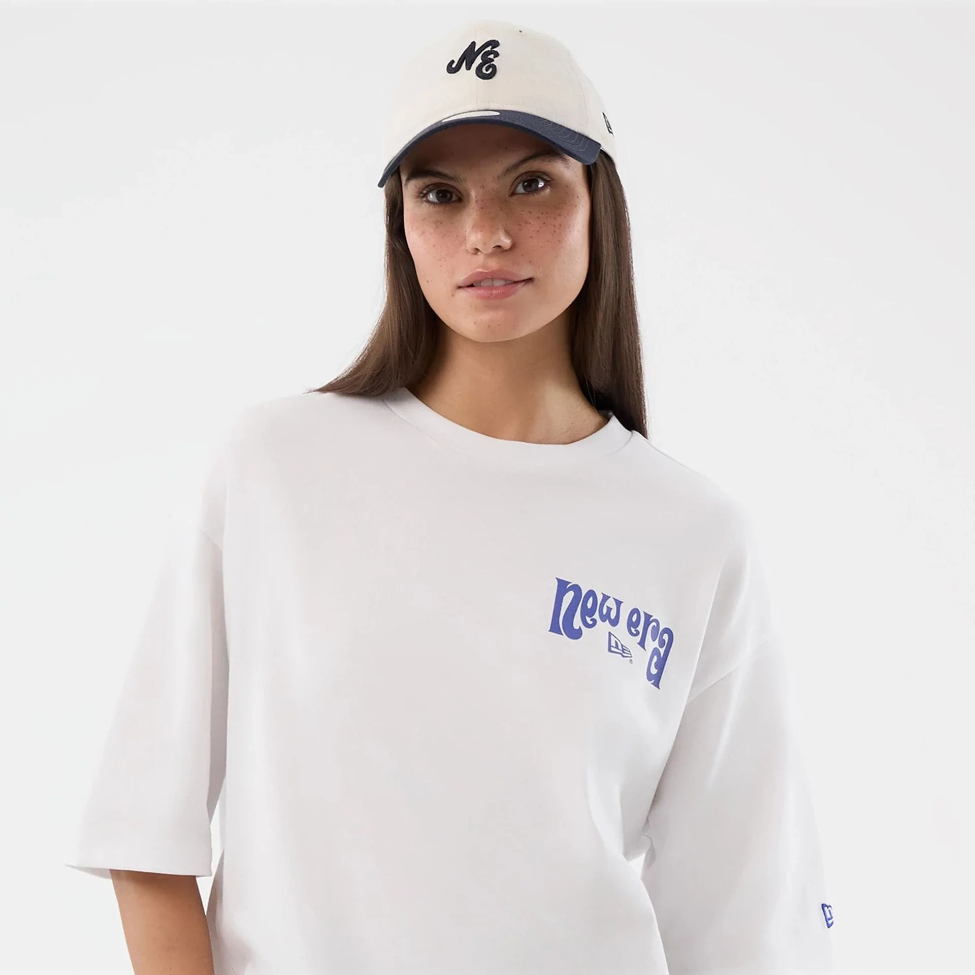 New Era Fun Pizza Graphic White Oversized T-Shirt - Image 7