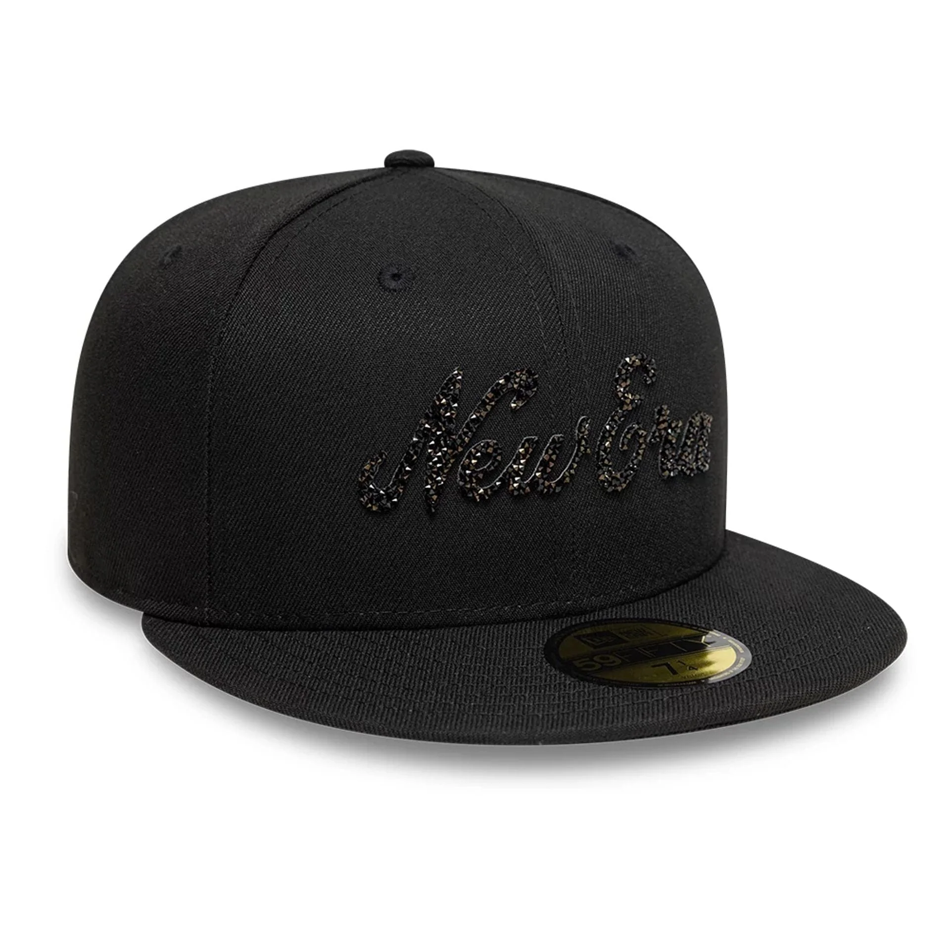 New Era Gem Black 59FIFTY Fitted Cap - Image 3